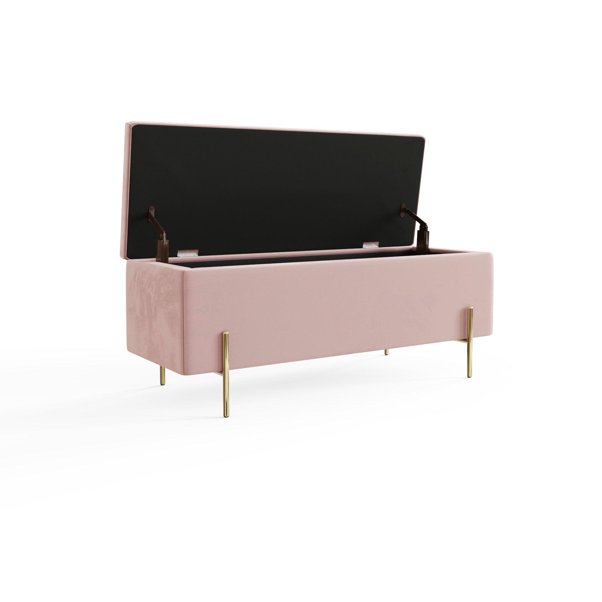 Blush Pink - GFW - GFW Mystica Ottoman Storage Bench - 6