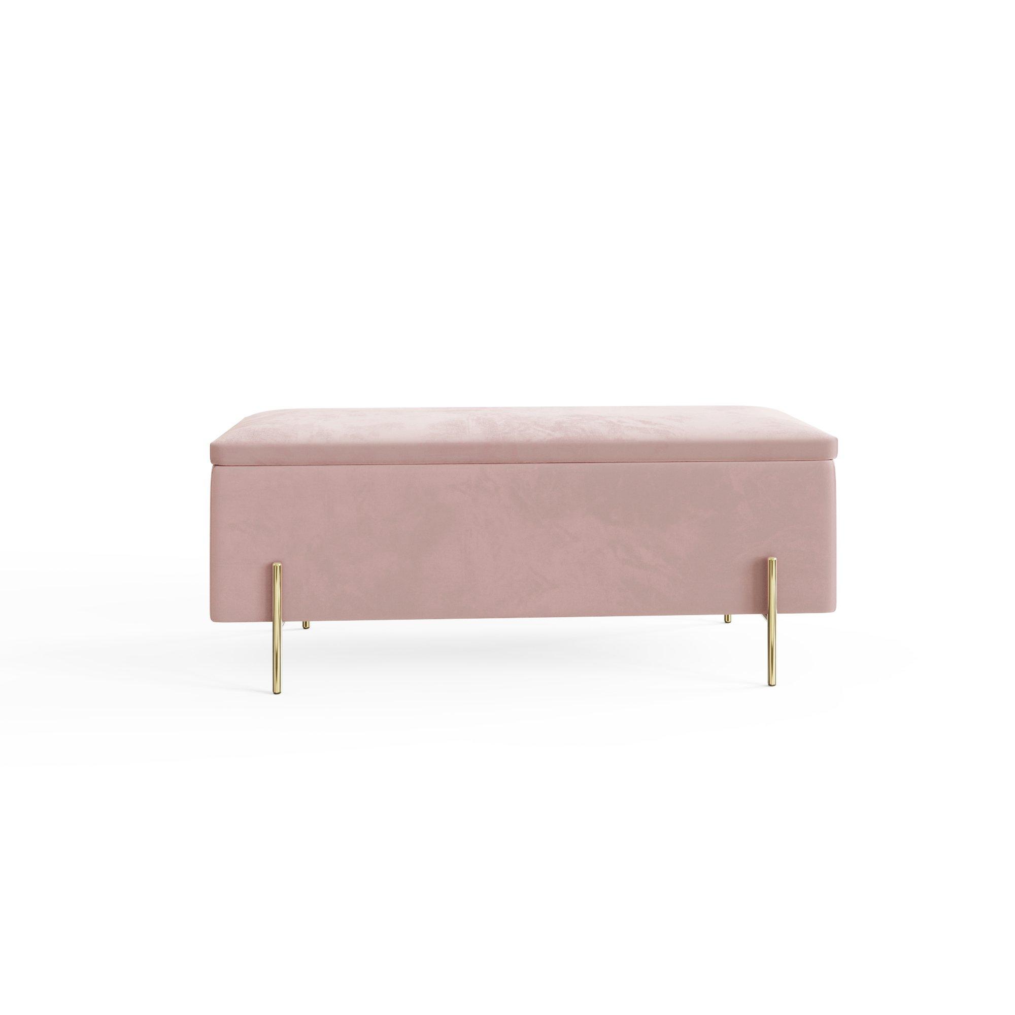 Blush Pink - GFW - GFW Mystica Ottoman Storage Bench - 7