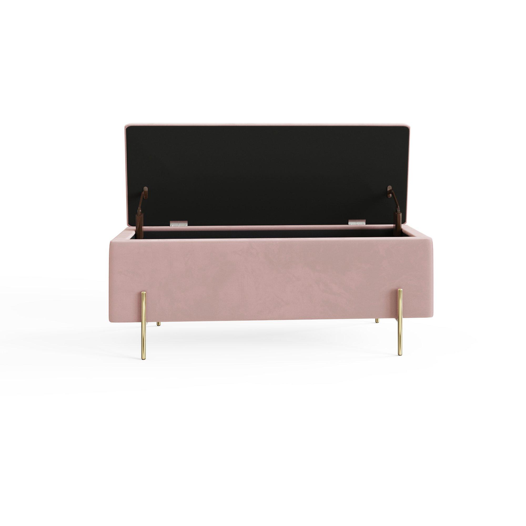 Blush Pink - GFW - GFW Mystica Ottoman Storage Bench - 8