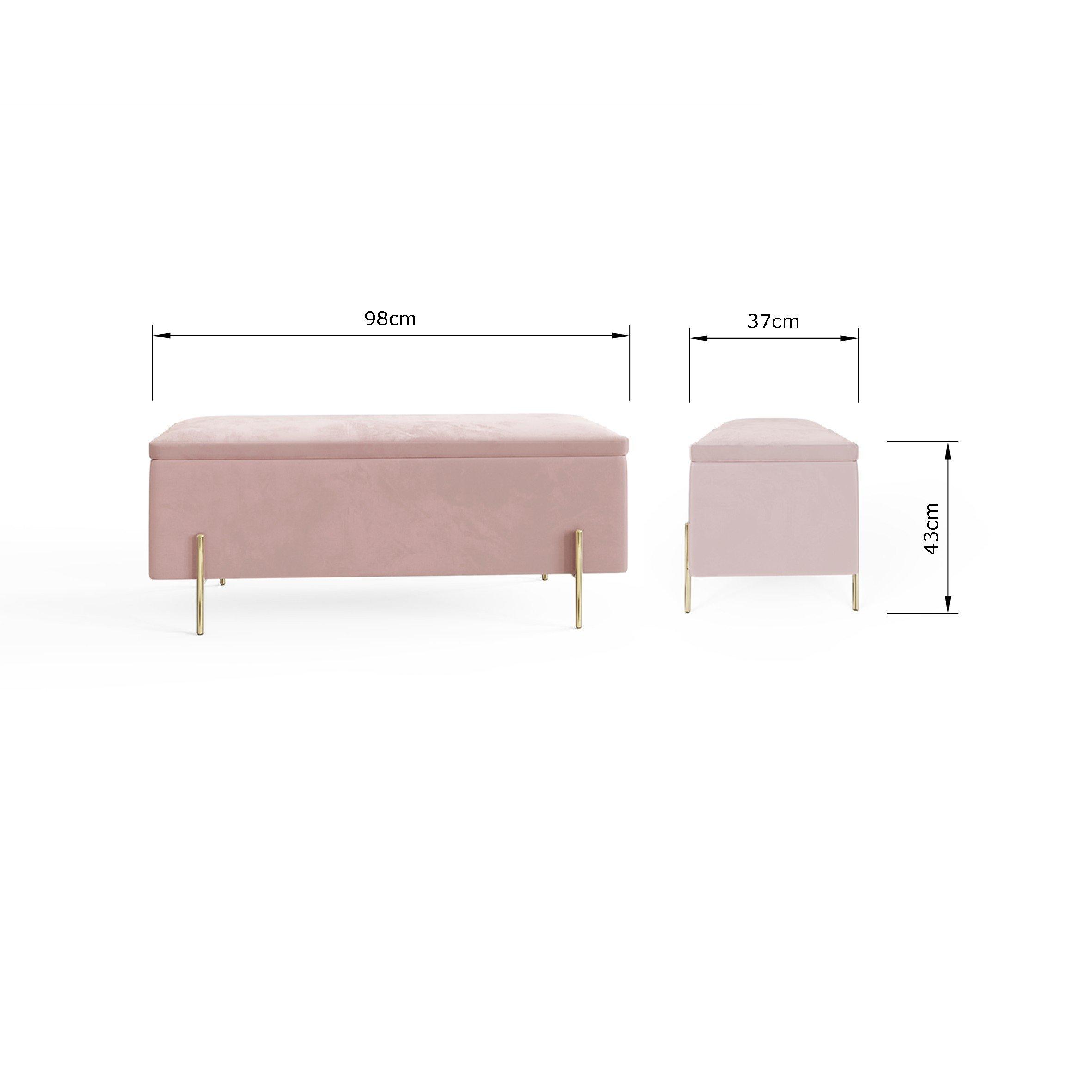 Blush Pink - GFW - GFW Mystica Ottoman Storage Bench - 10