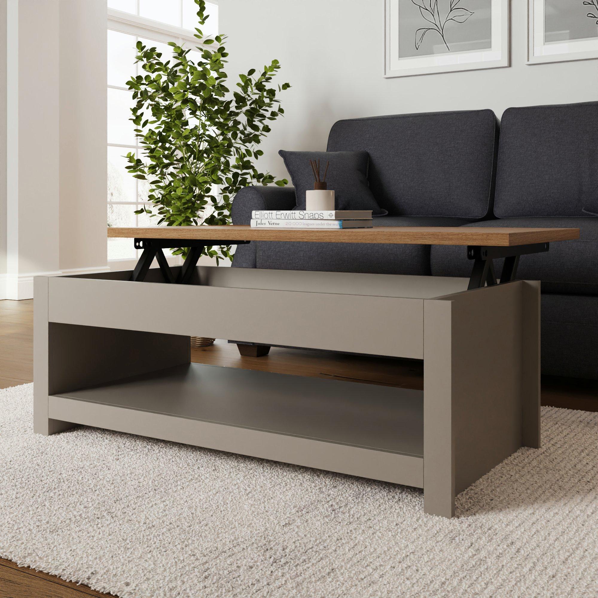 Grey - GFW - Lancaster Lift Up Coffee Table - 2