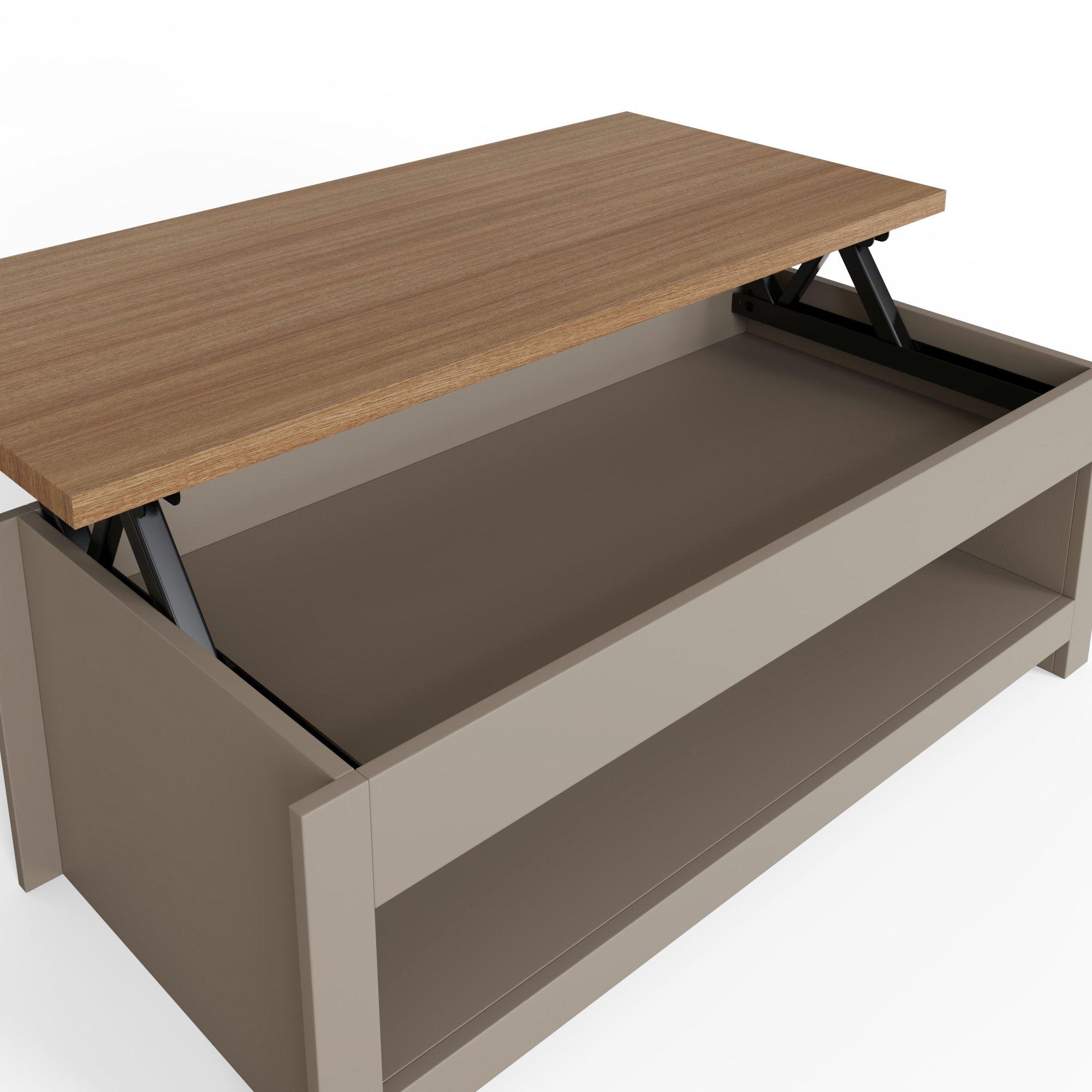 Grey - GFW - Lancaster Lift Up Coffee Table - 7