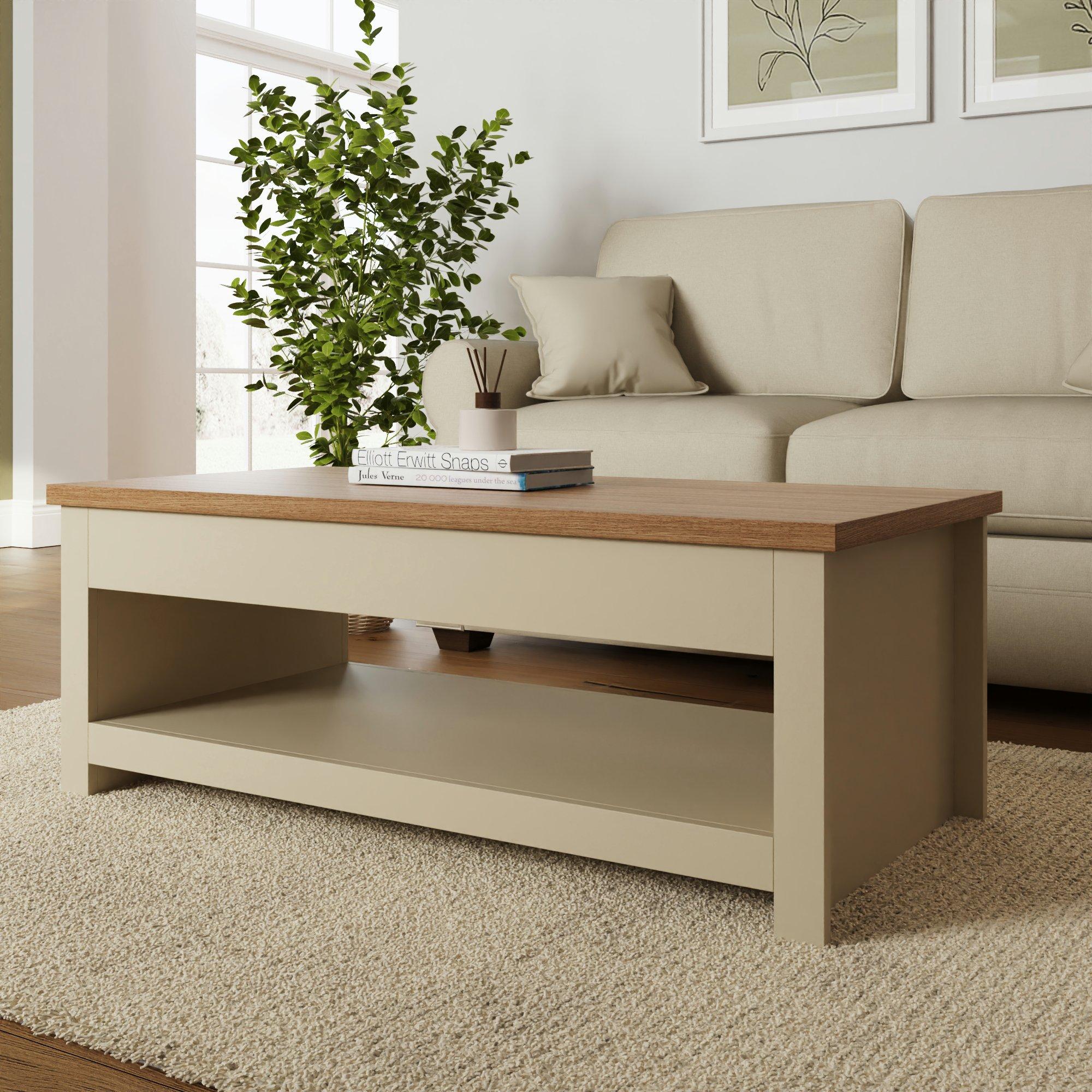 Cream - GFW - Lancaster Lift Up Coffee Table - 2