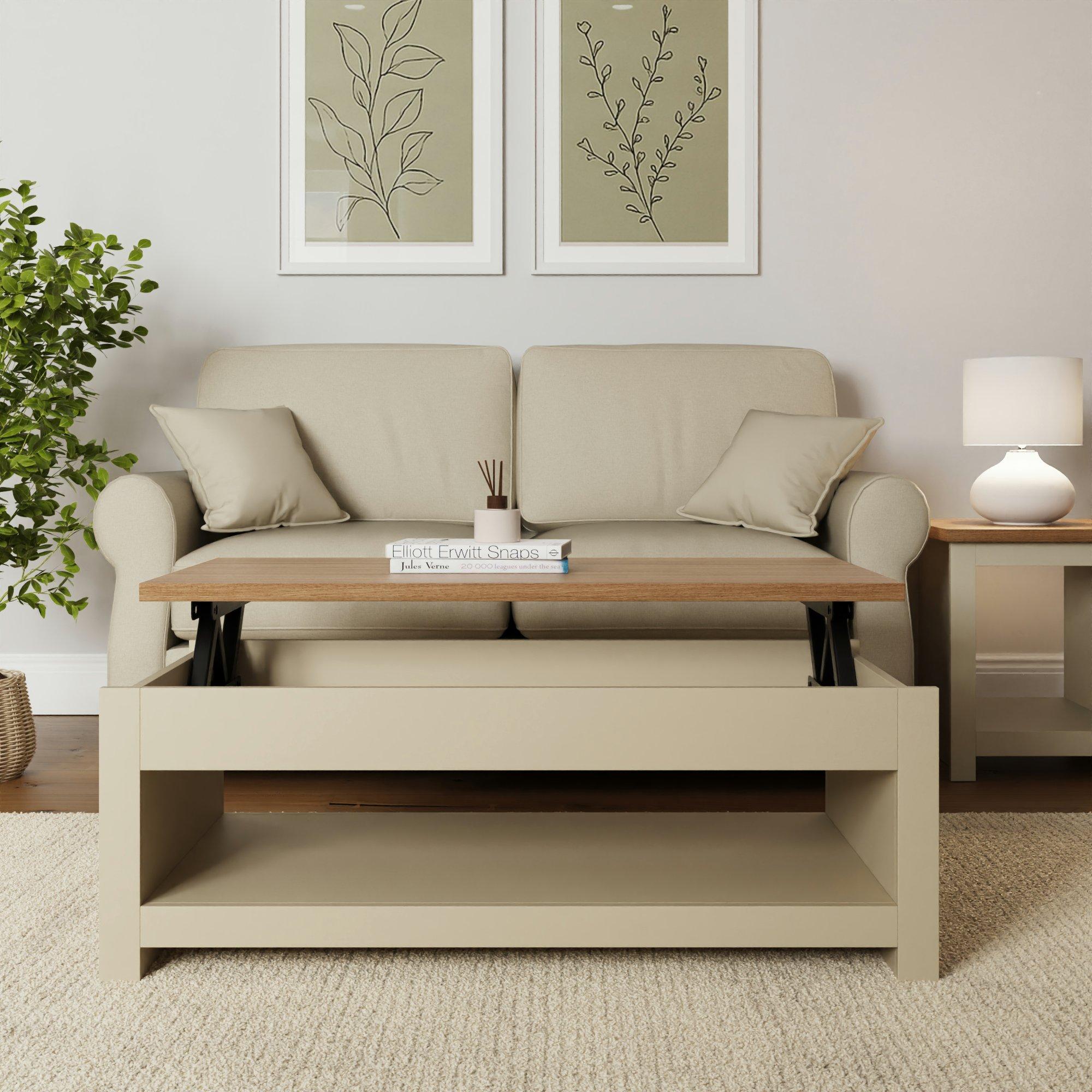 Cream - GFW - Lancaster Lift Up Coffee Table - 3
