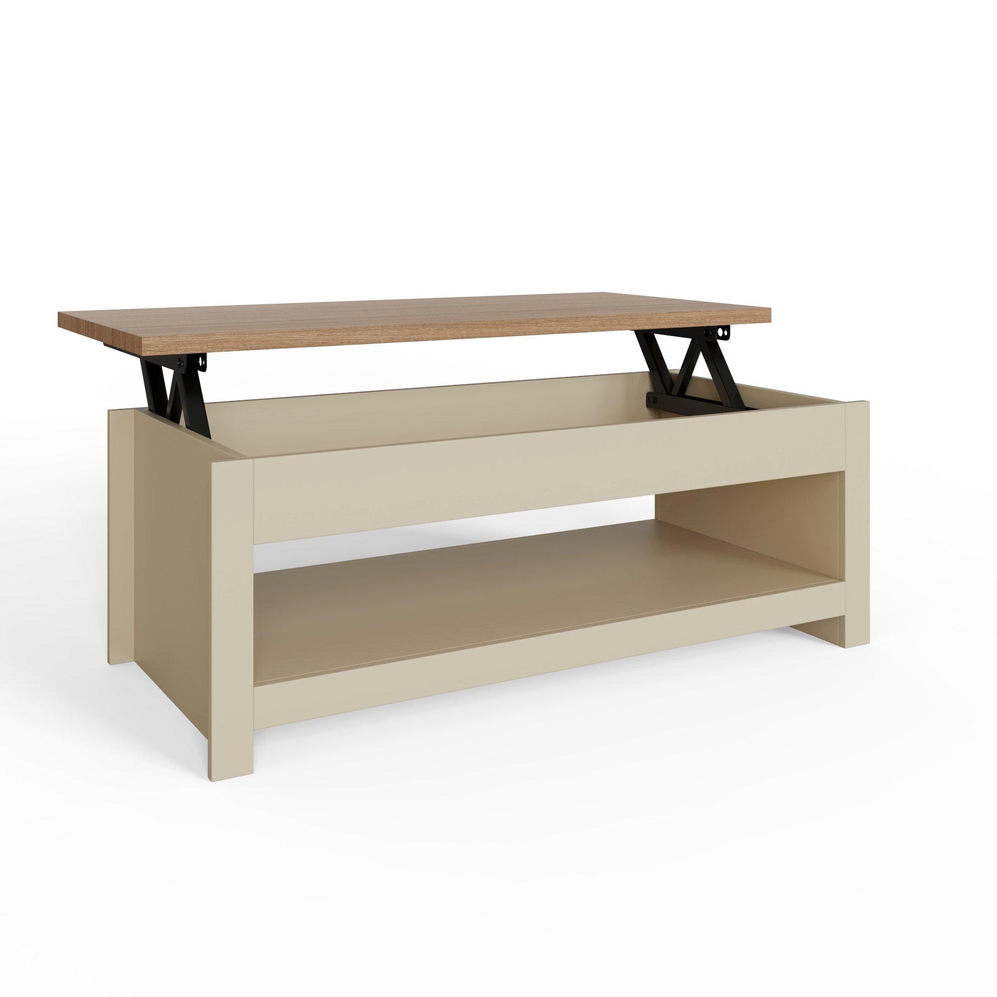 Cream - GFW - Lancaster Lift Up Coffee Table - 6