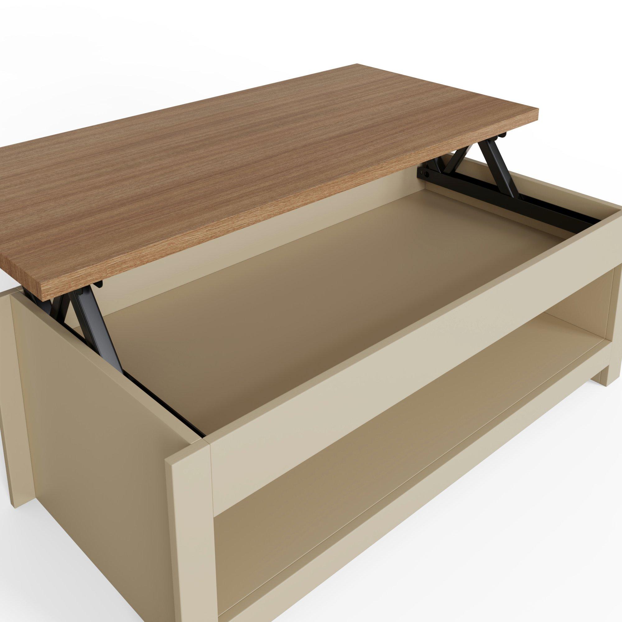 Cream - GFW - Lancaster Lift Up Coffee Table - 7