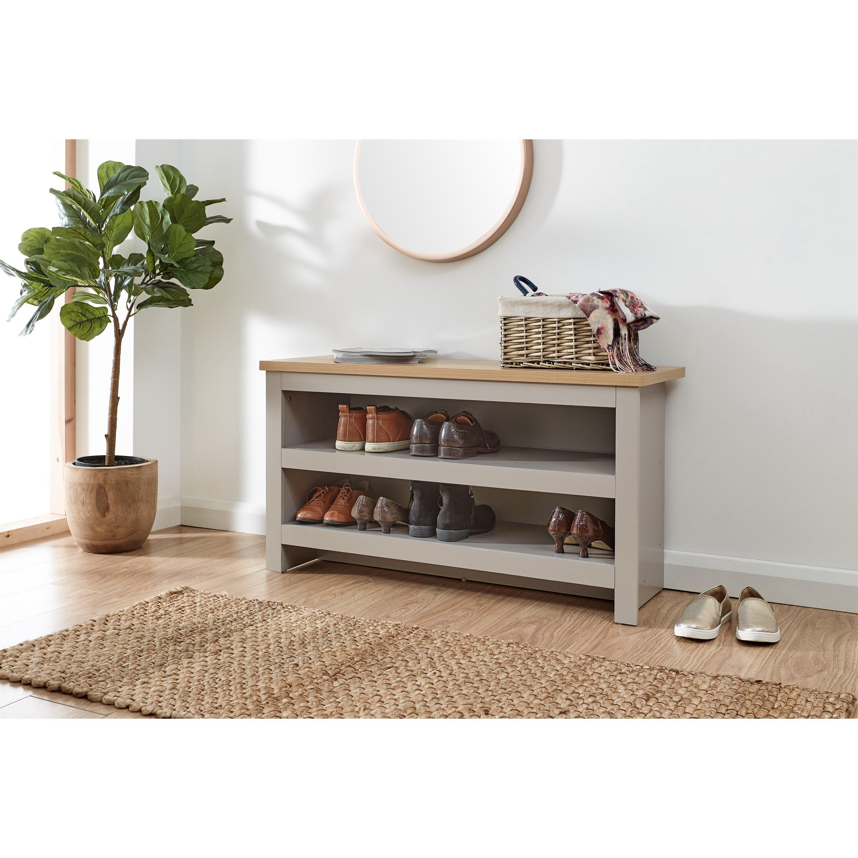Grey - GFW - GFW Lancaster Simple Shoe Bench - 1