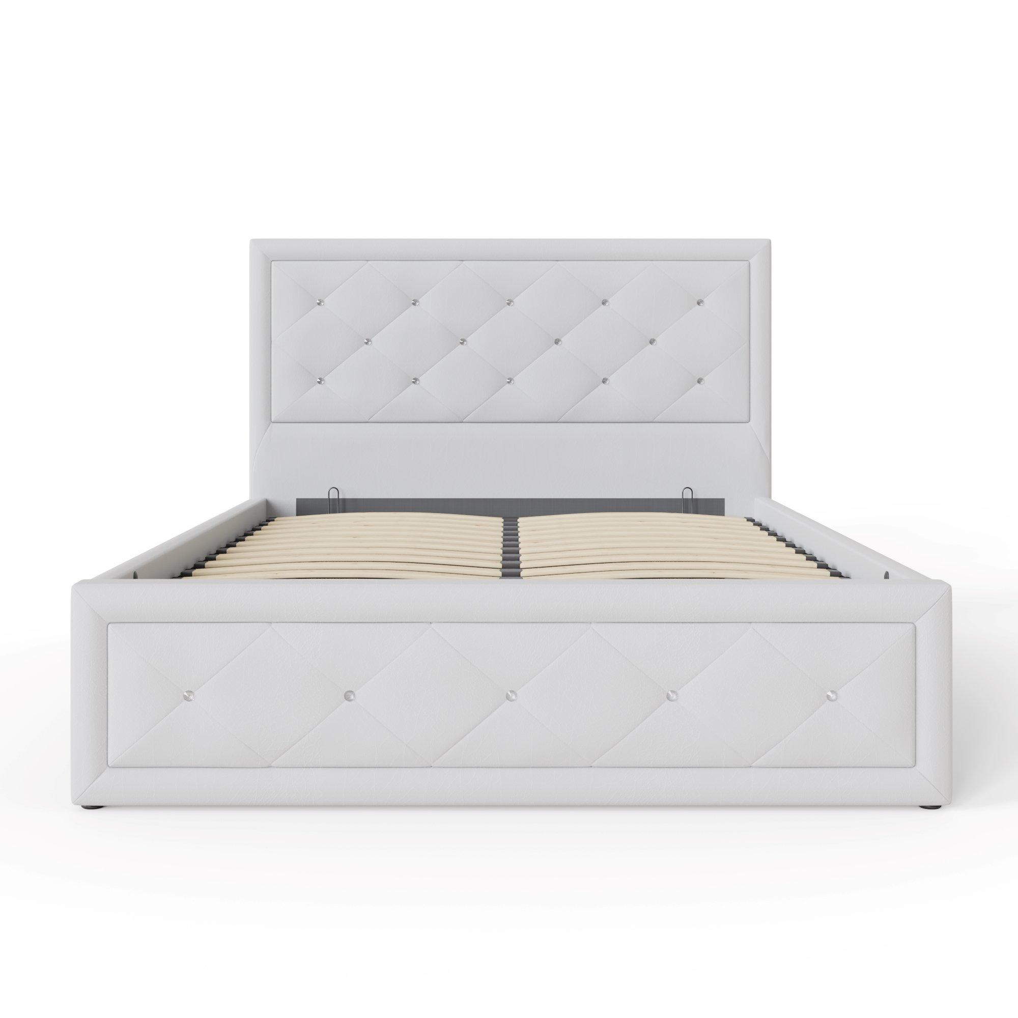White - GFW - GFW Hollywood Ottoman Storage Bed 150cm - 6