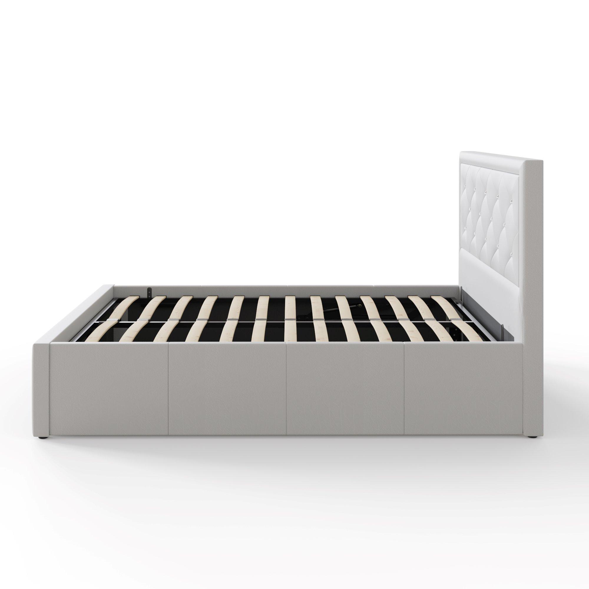 White - GFW - GFW Hollywood Ottoman Storage Bed 150cm - 7