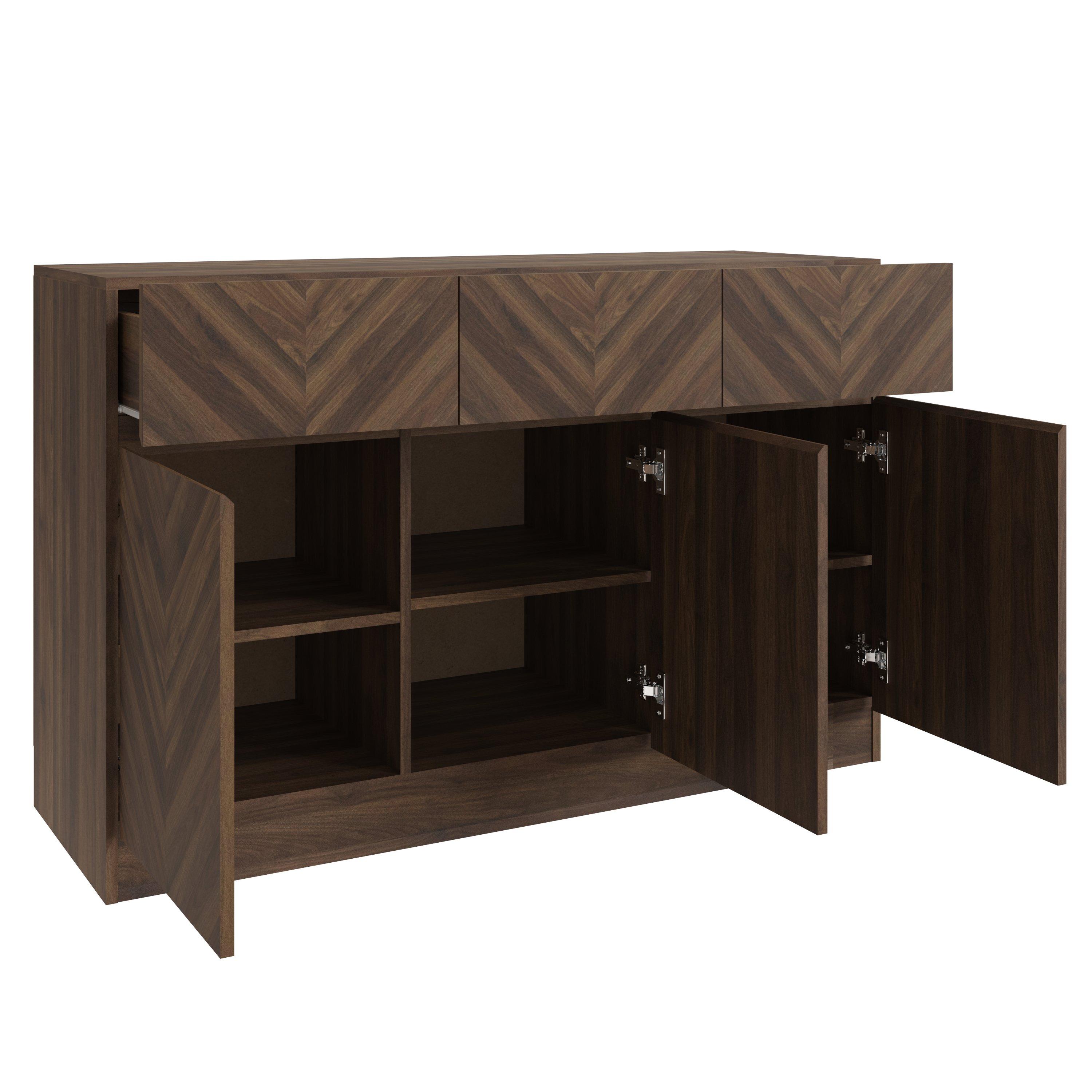 Royal Walnut - GFW - GFW Catania Large Sideboard - 3