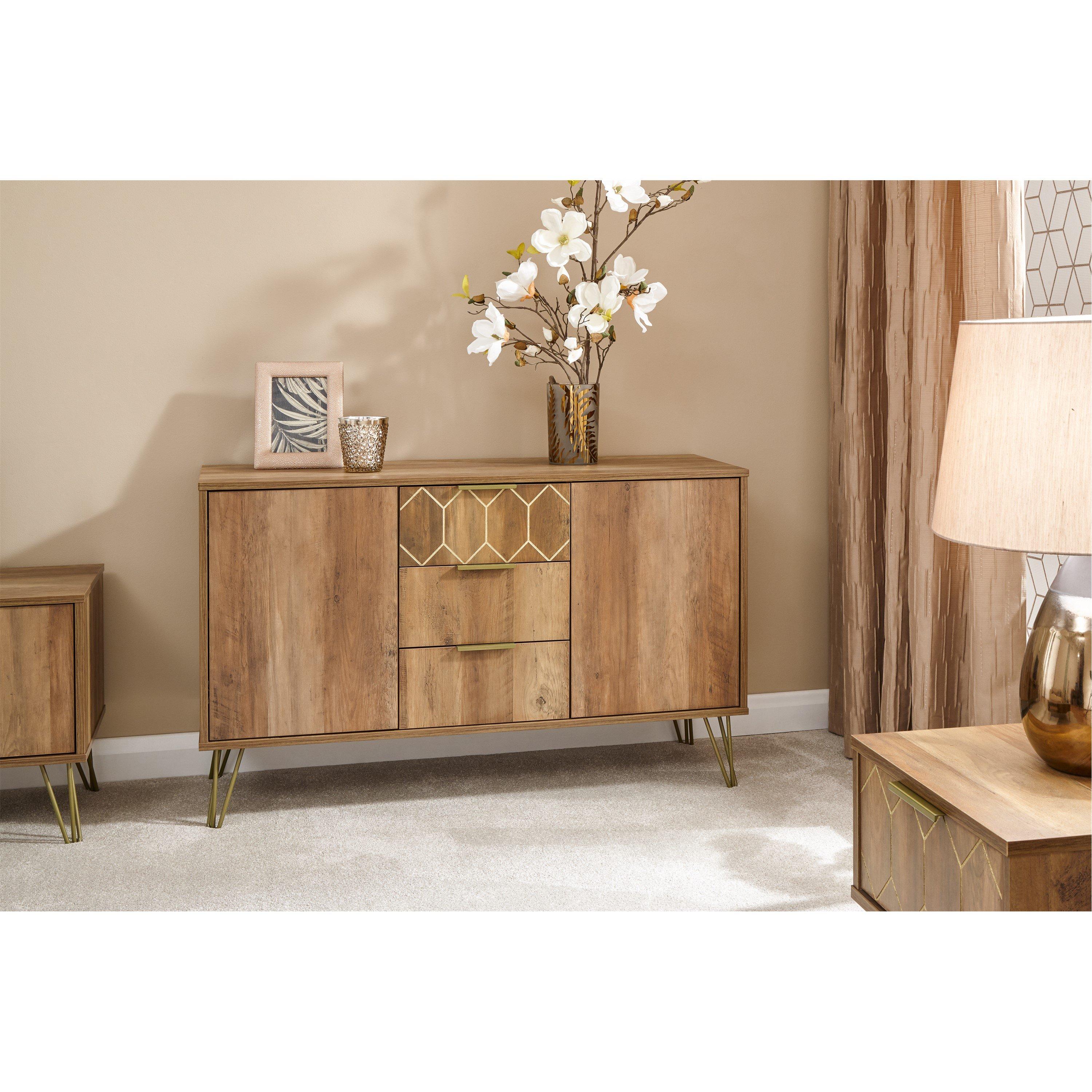 Gfw  Orleans 2 Door 3 Drawer Cabinet - Mango
