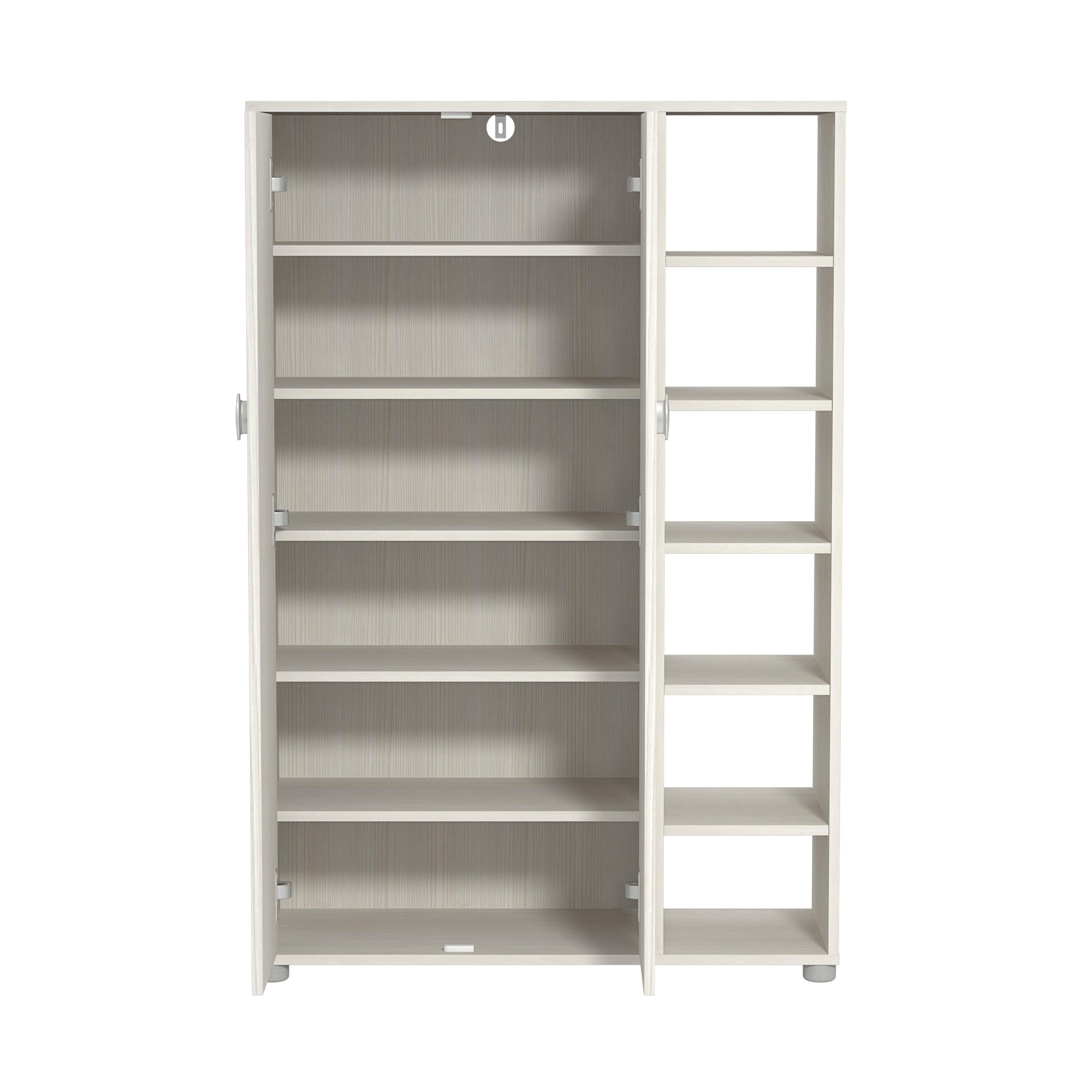 White - GFW - GFW Bideford Tall Shoe Cabinet - 3