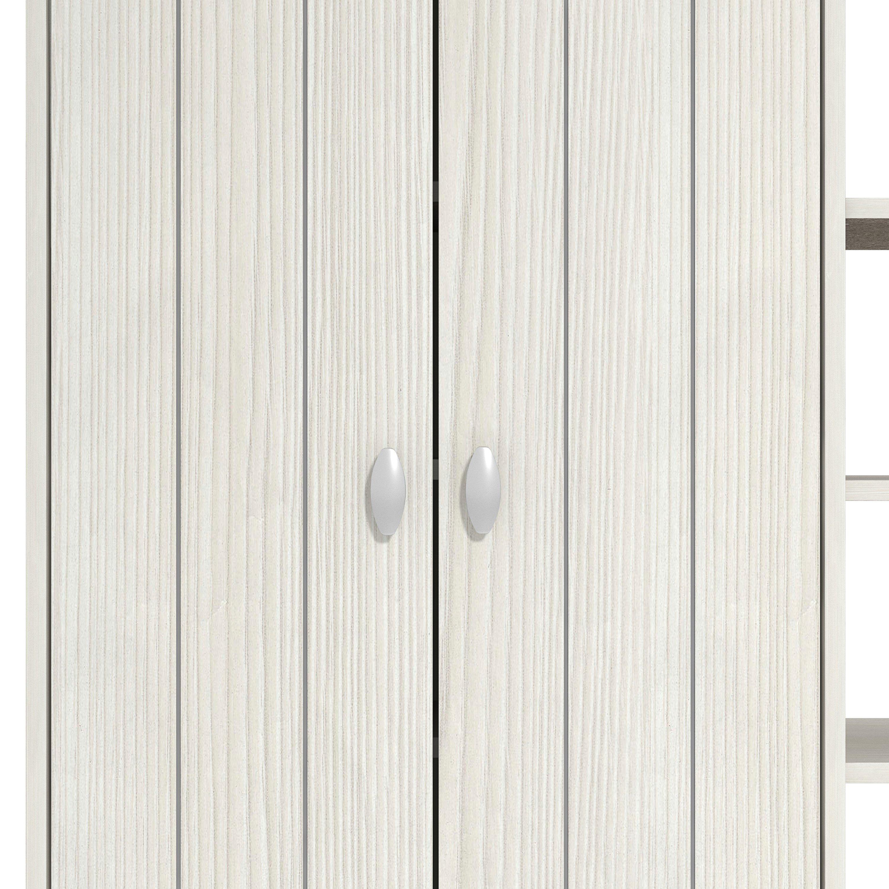 White - GFW - GFW Bideford Tall Shoe Cabinet - 6