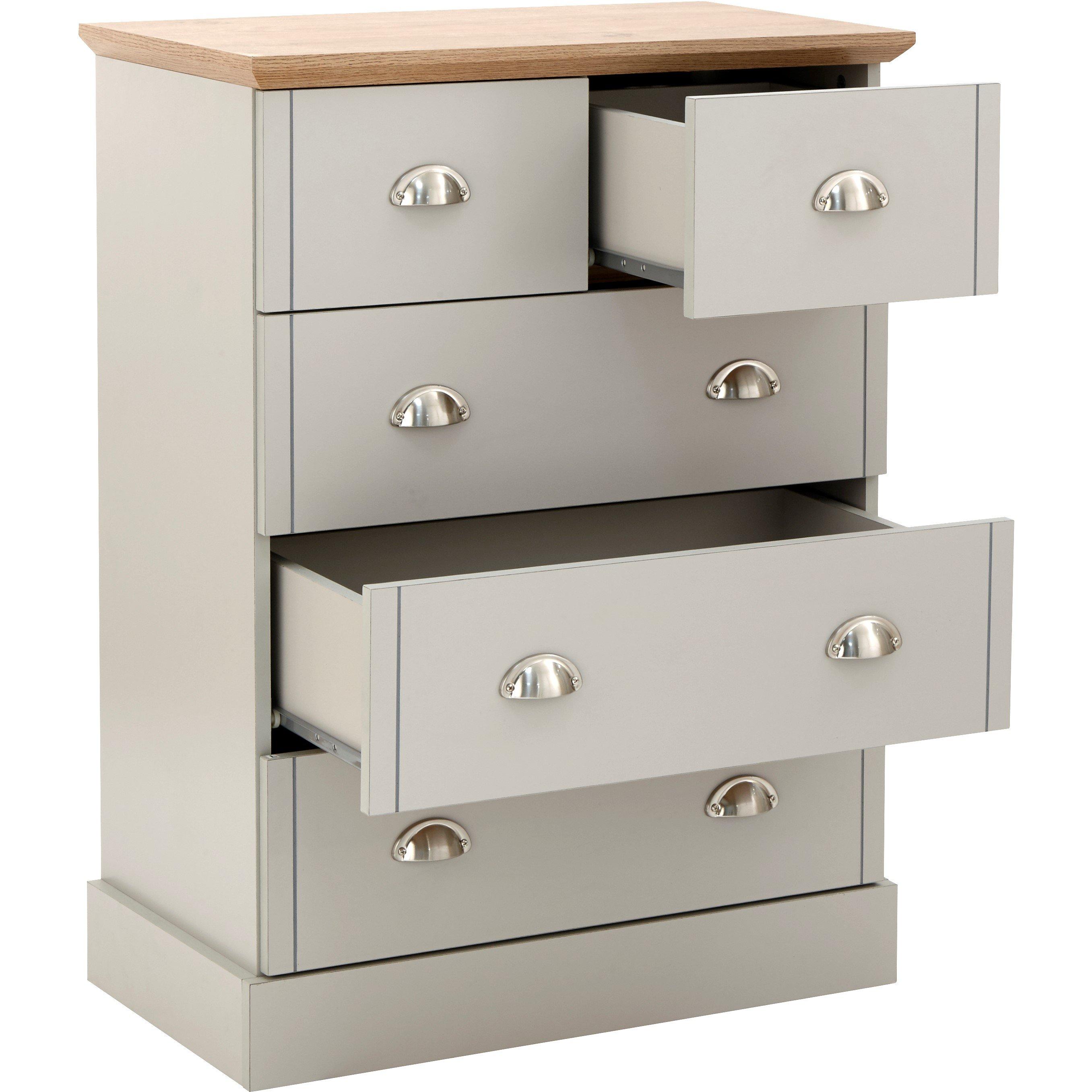 Grey - GFW - GFW Kendal 2 + 3 Drawer Chest - 3