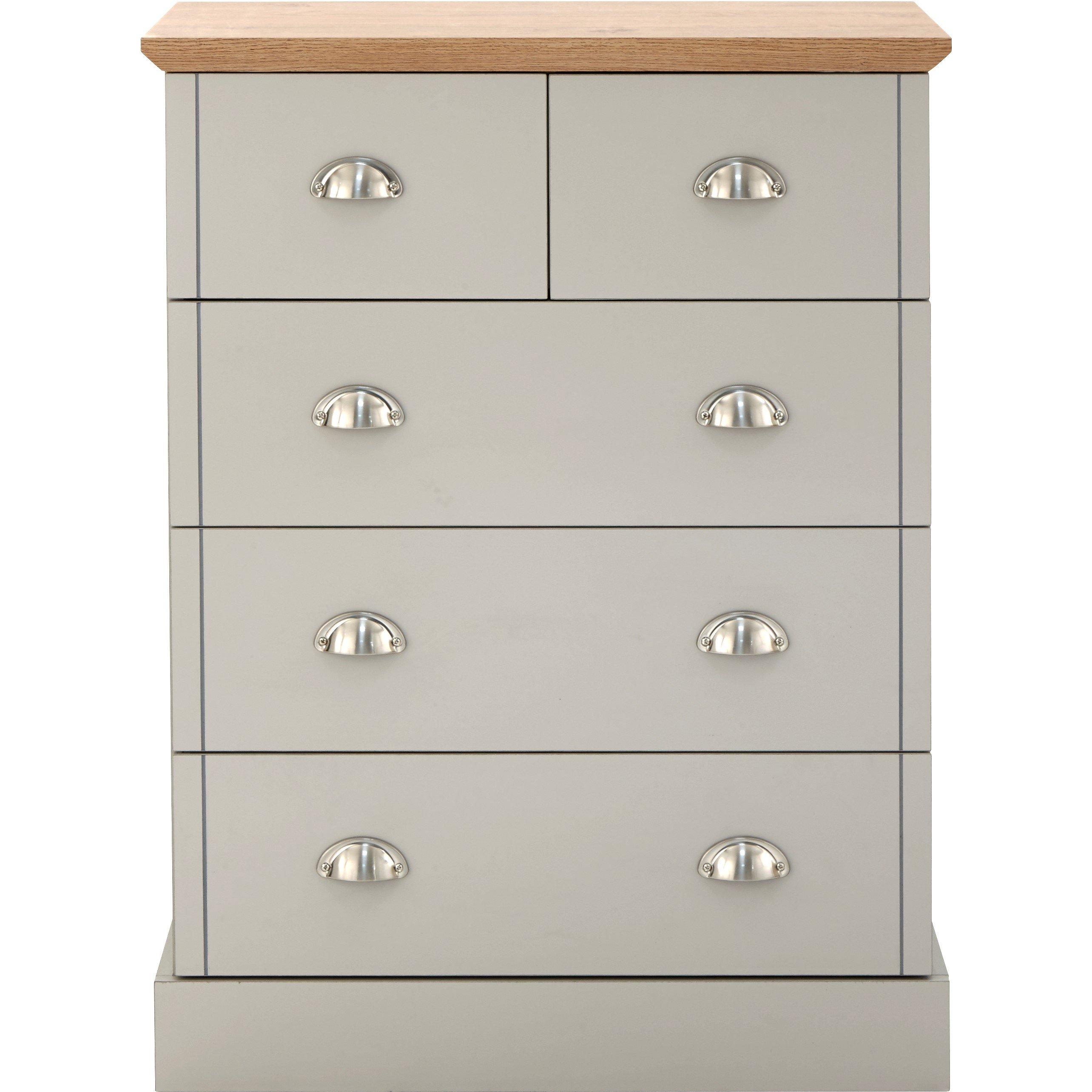 Grey - GFW - GFW Kendal 2 + 3 Drawer Chest - 4