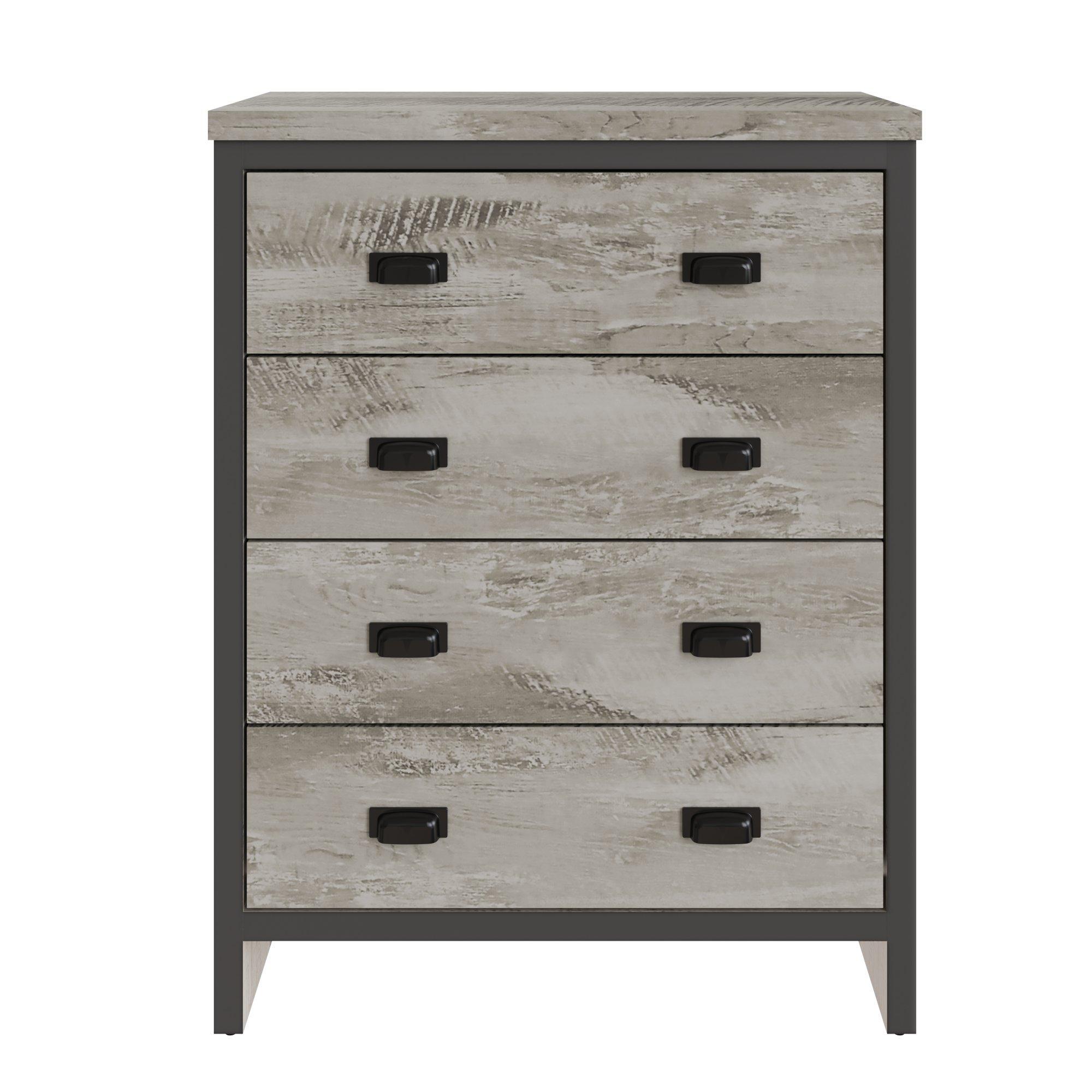 Grey - GFW - GFW Boston 4 Drawer Chest of Drawers - 2