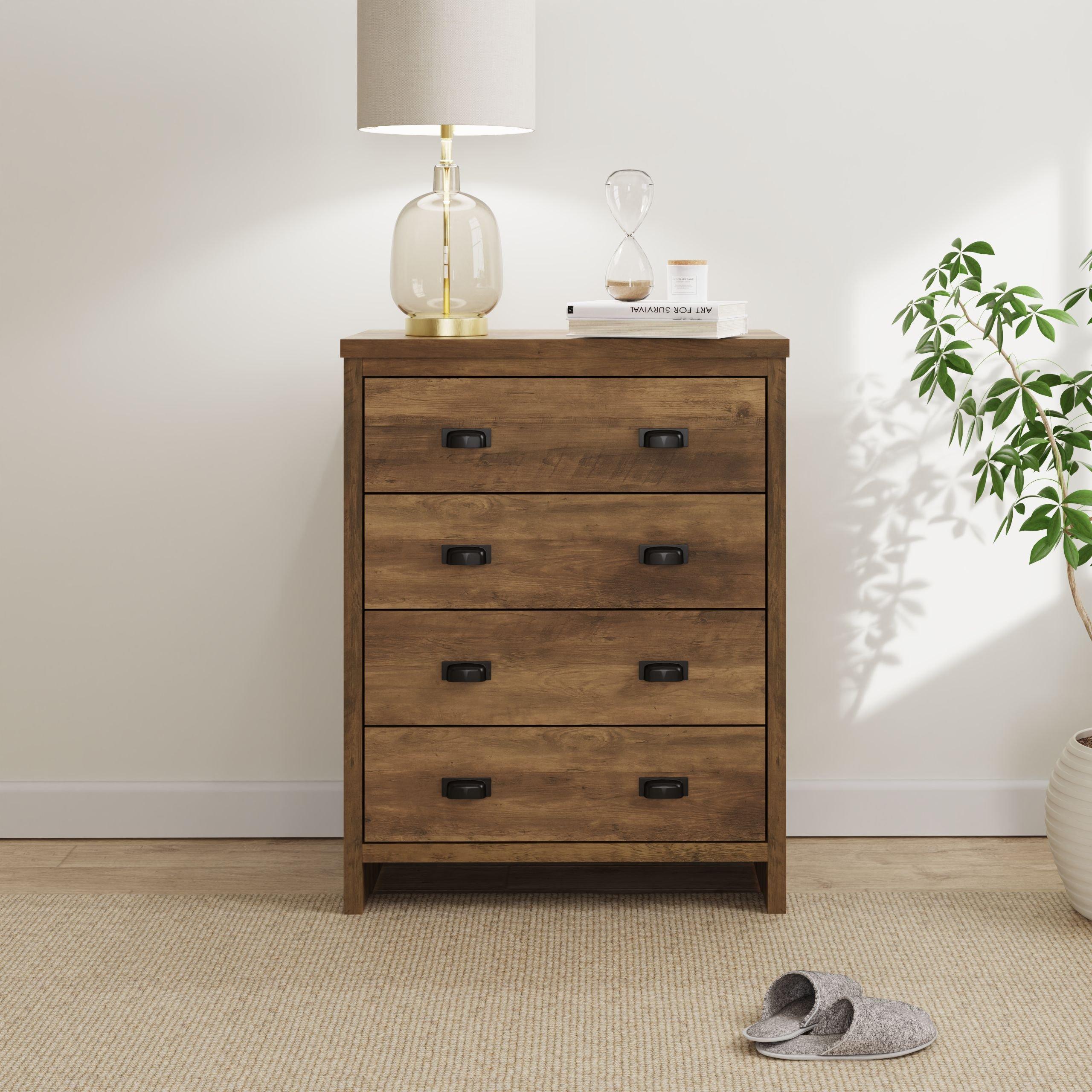 Gfw  Boston 4 Drawer Chest Of Drawers - Knotty Oak