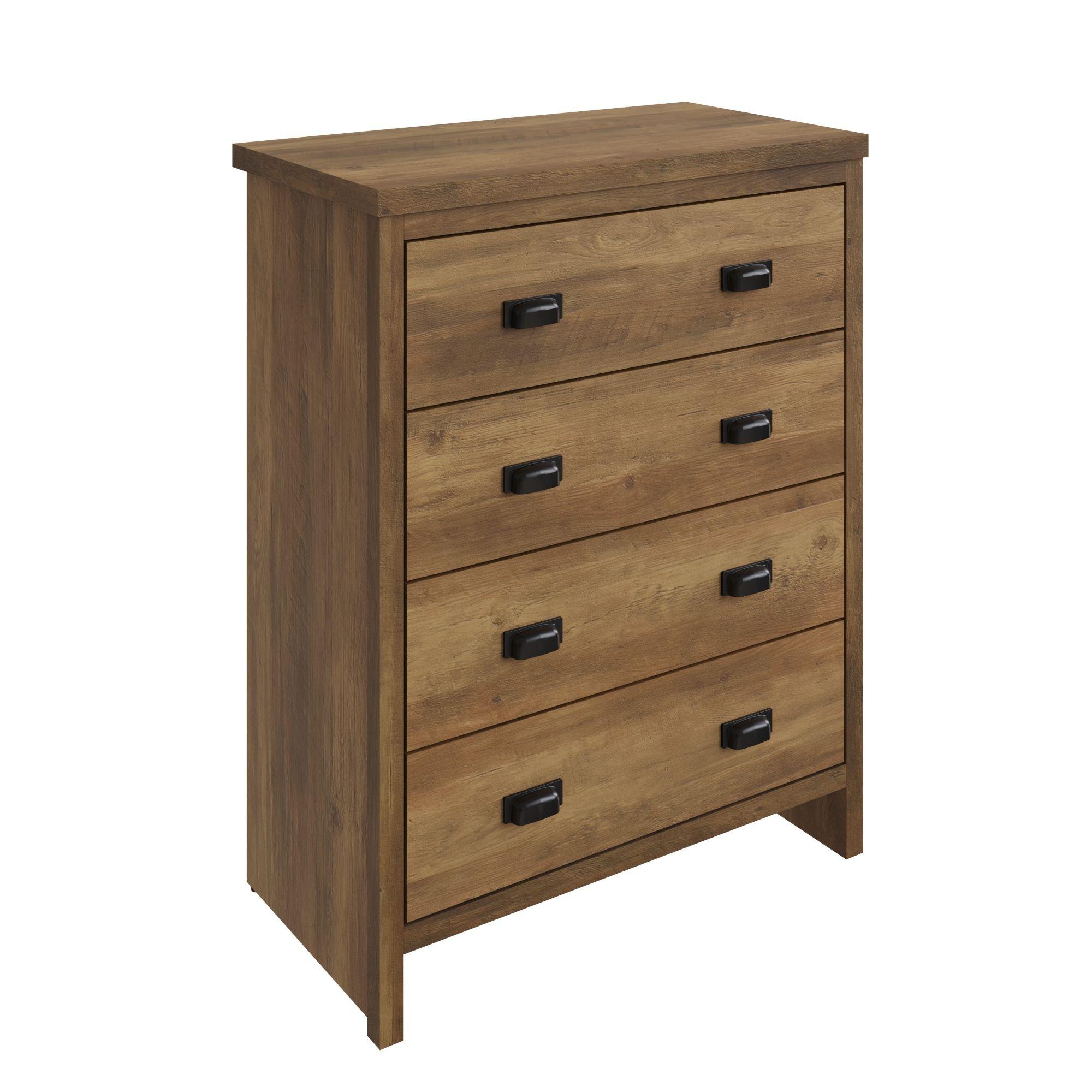 Knotty Oak - GFW - Boston 4 Drawer Chest of Drawers - 2