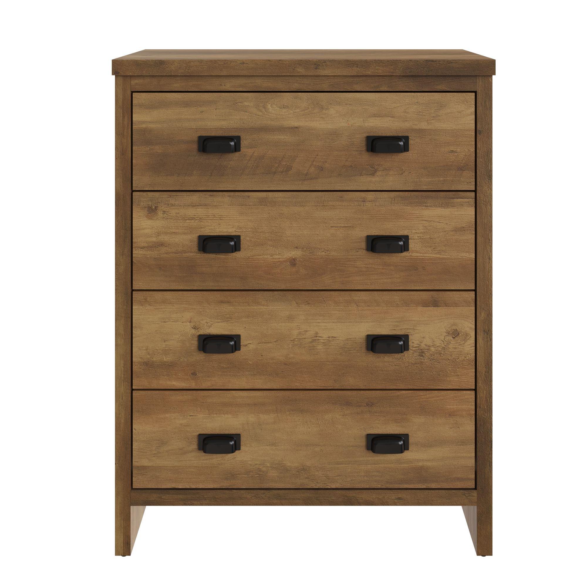 Knotty Oak - GFW - Boston 4 Drawer Chest of Drawers - 3
