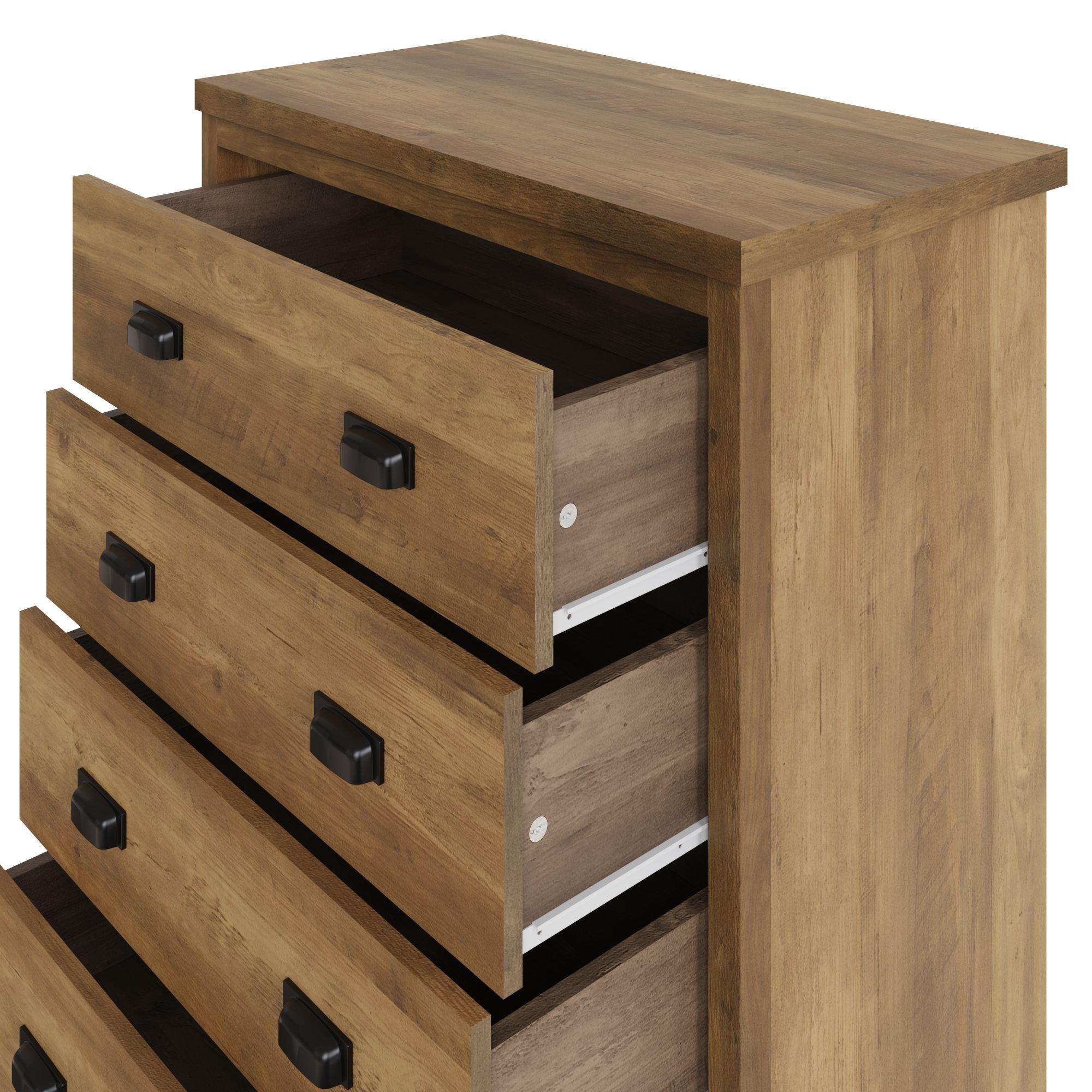 Knotty Oak - GFW - Boston 4 Drawer Chest of Drawers - 4