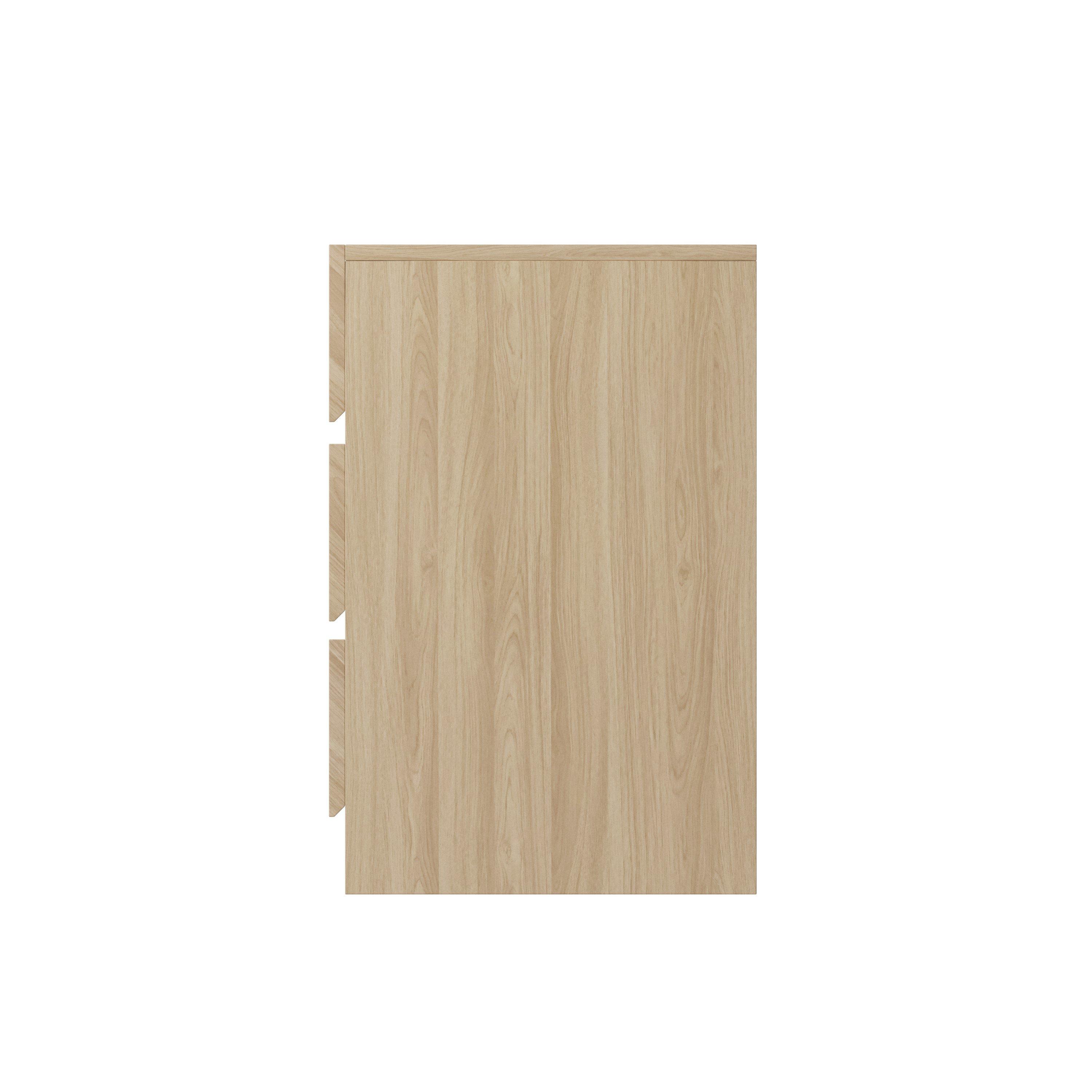 Euro Oak - GFW - GFW Catania 3 Drawer Bedside Table - 3