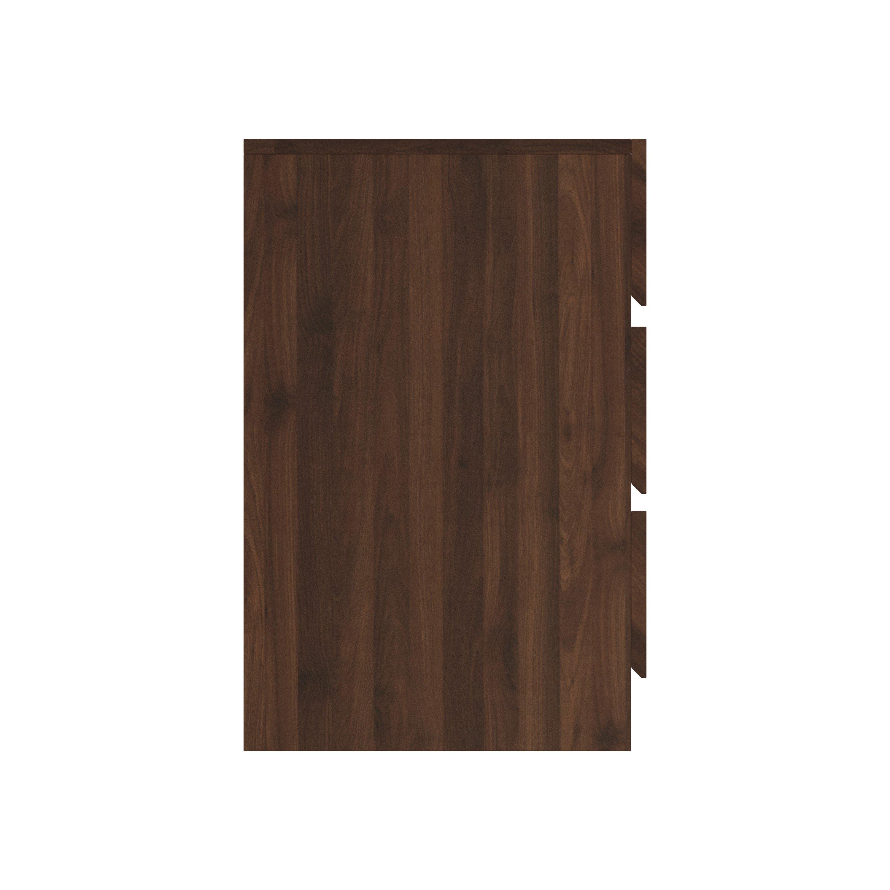 Royal Walnut - GFW - GFW Catania 3 Drawer Bedside Table - 4