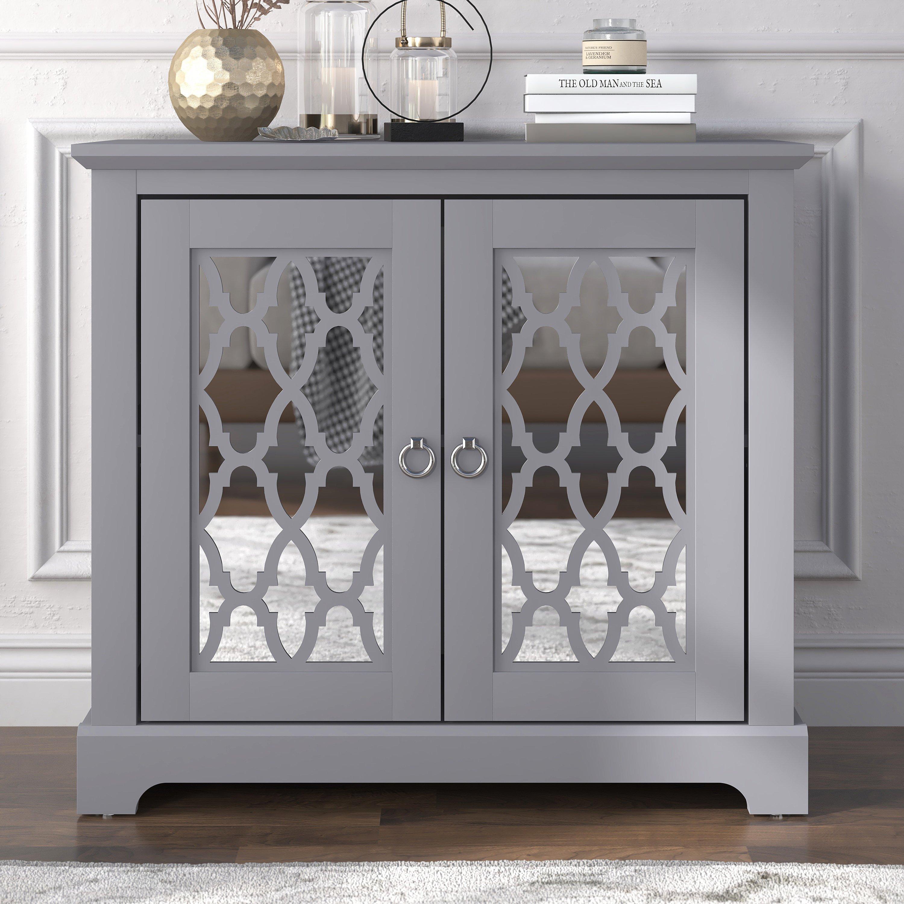 Grey - GFW - GFW Honiton 2 Door Sideboard - 1