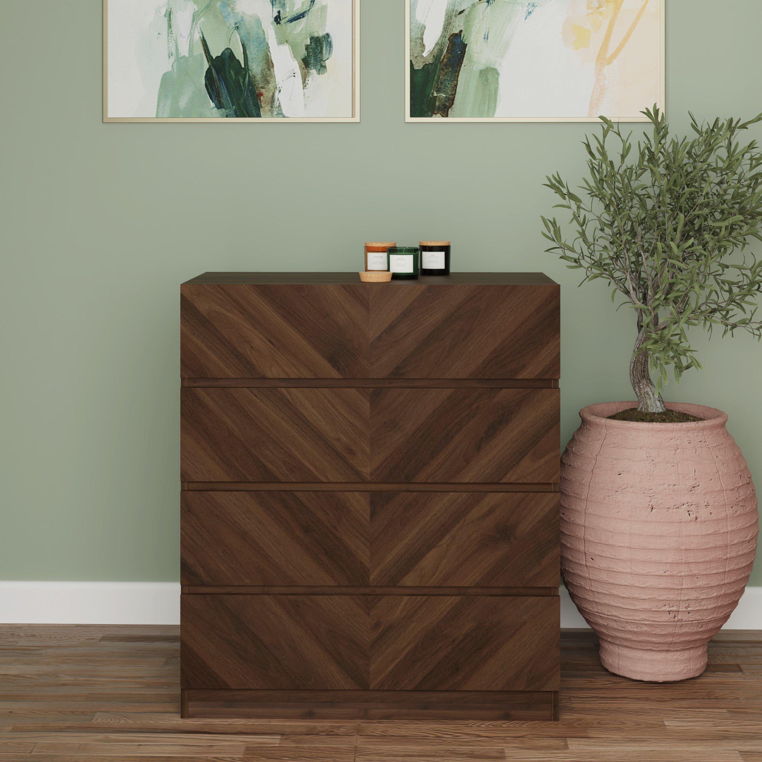 Gfw  Catania 4 Drawer Chest - Royal Walnut
