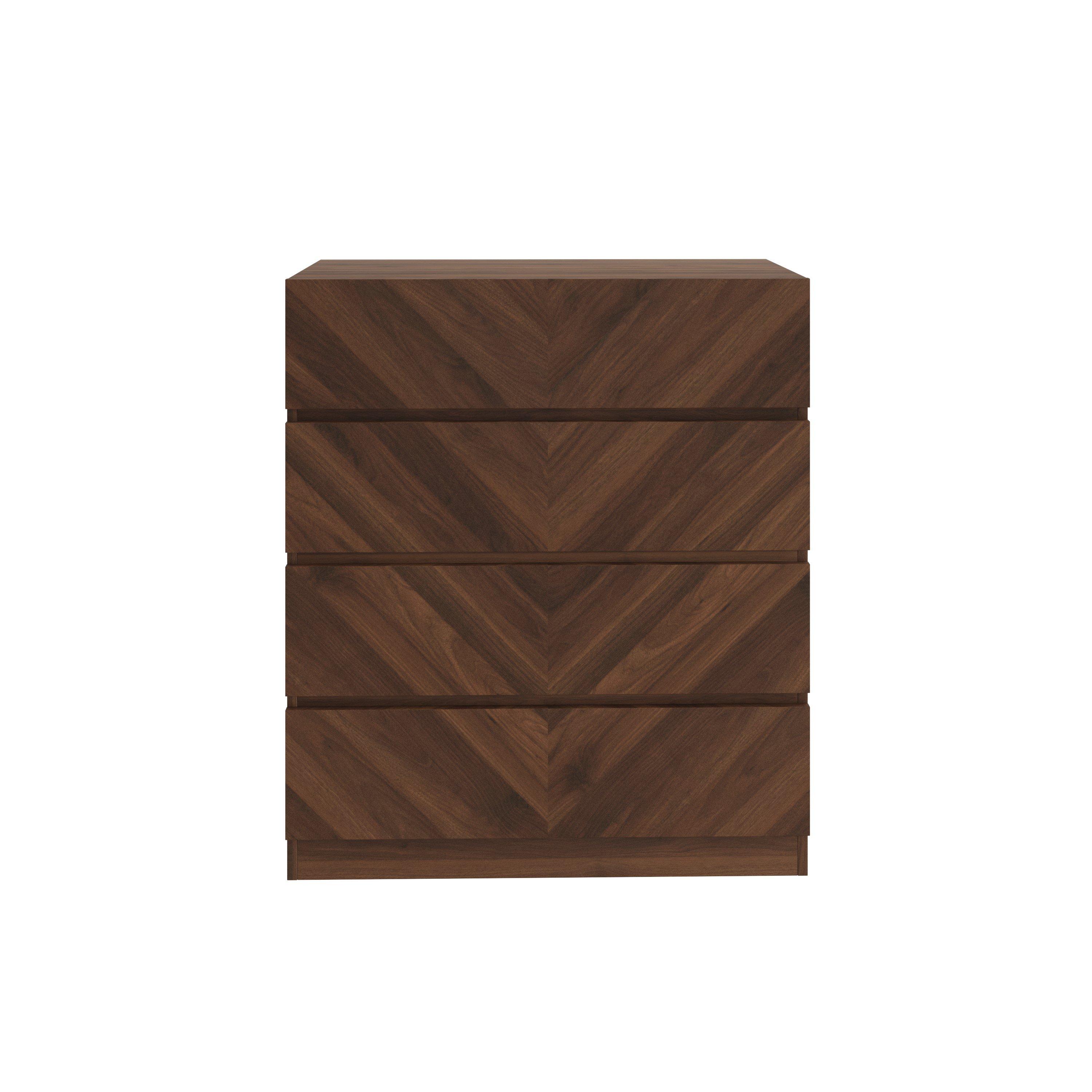 Royal Walnut - GFW - GFW Catania 4 Drawer Chest - 3