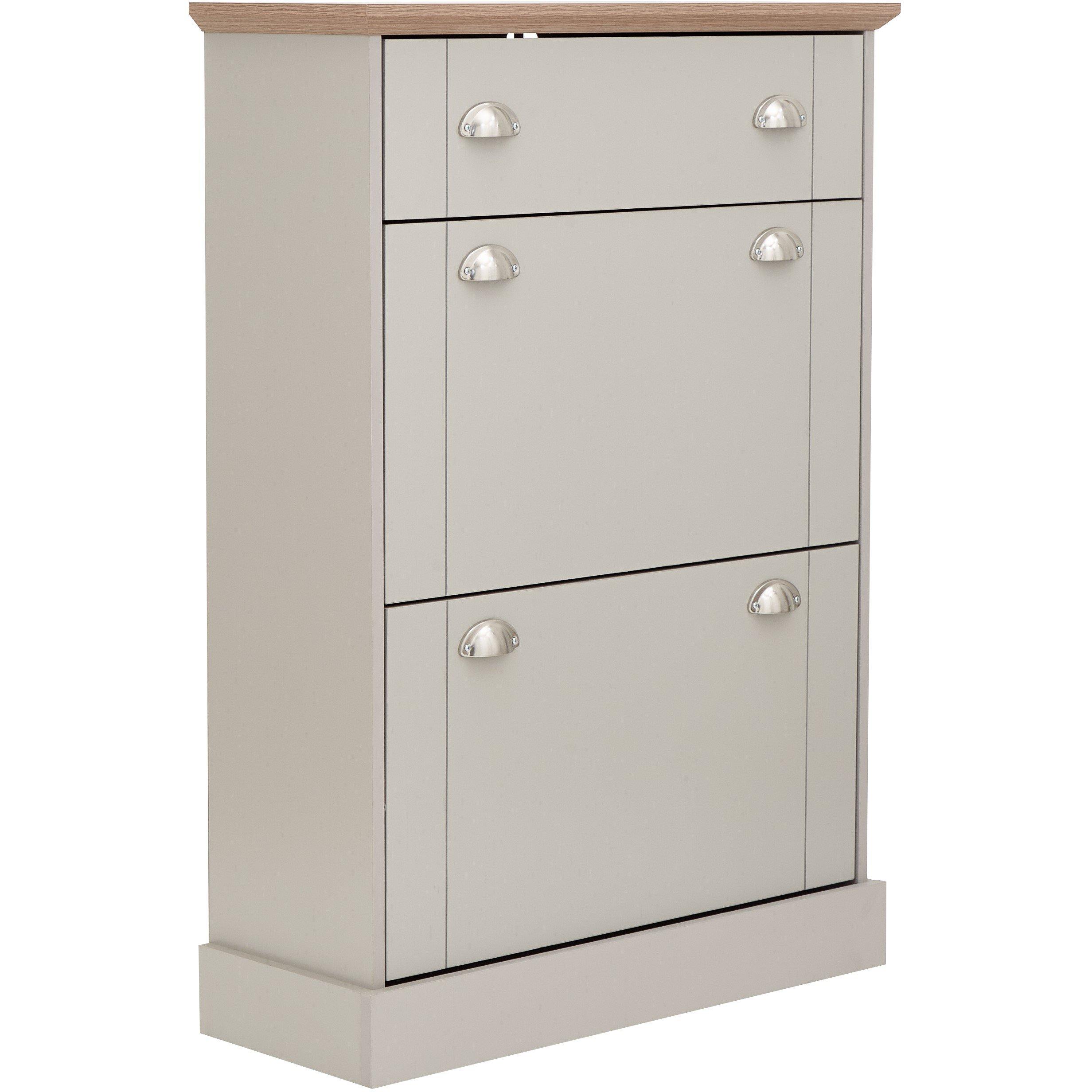 Grey - GFW - GFW Kendal Deluxe Shoe Cabinet - 2