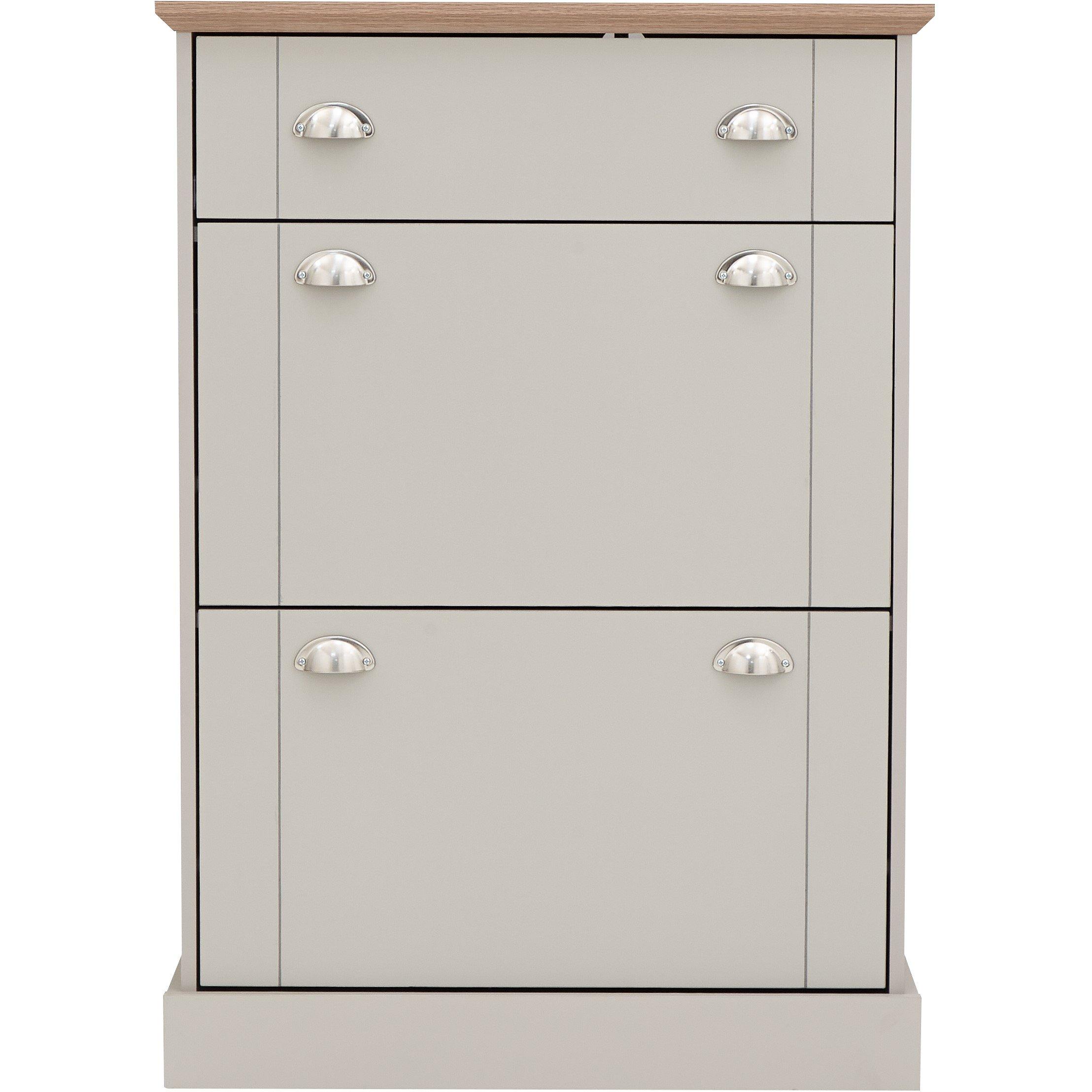 Grey - GFW - GFW Kendal Deluxe Shoe Cabinet - 4