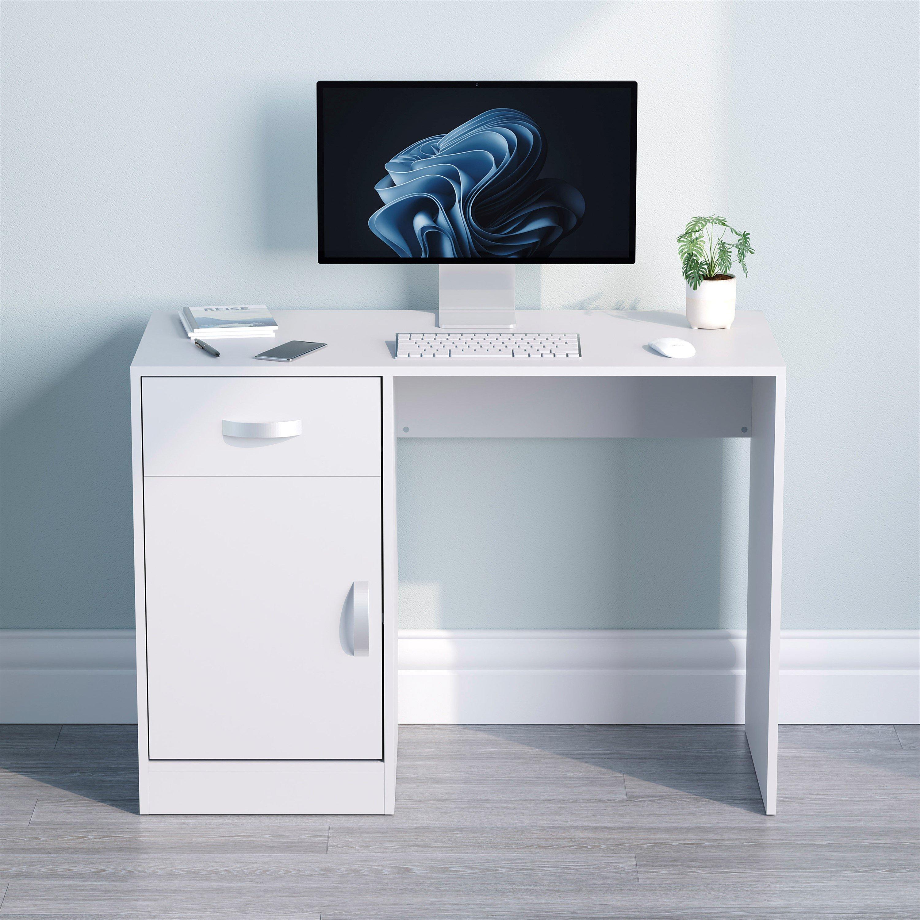 White - Lassic - Vida Designs Hudson Computer Desk - 3