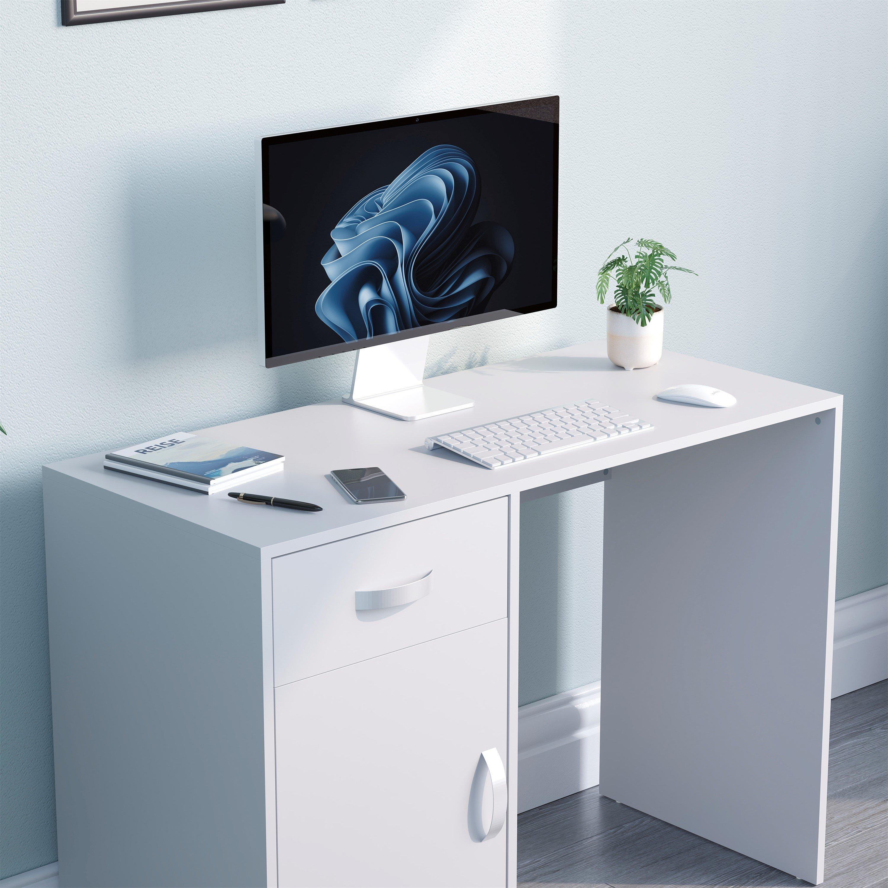 White - Lassic - Vida Designs Hudson Computer Desk - 4