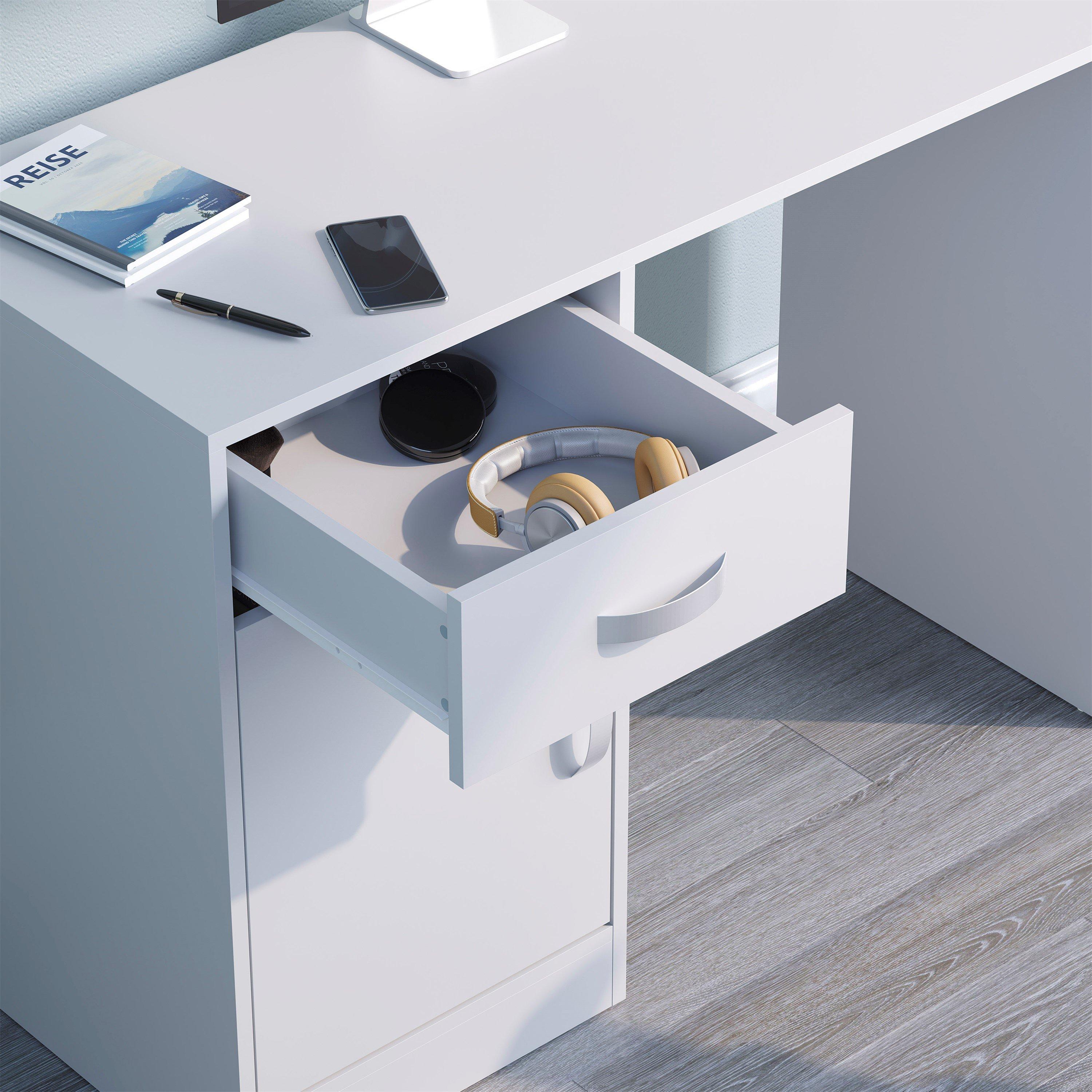 White - Lassic - Vida Designs Hudson Computer Desk - 5