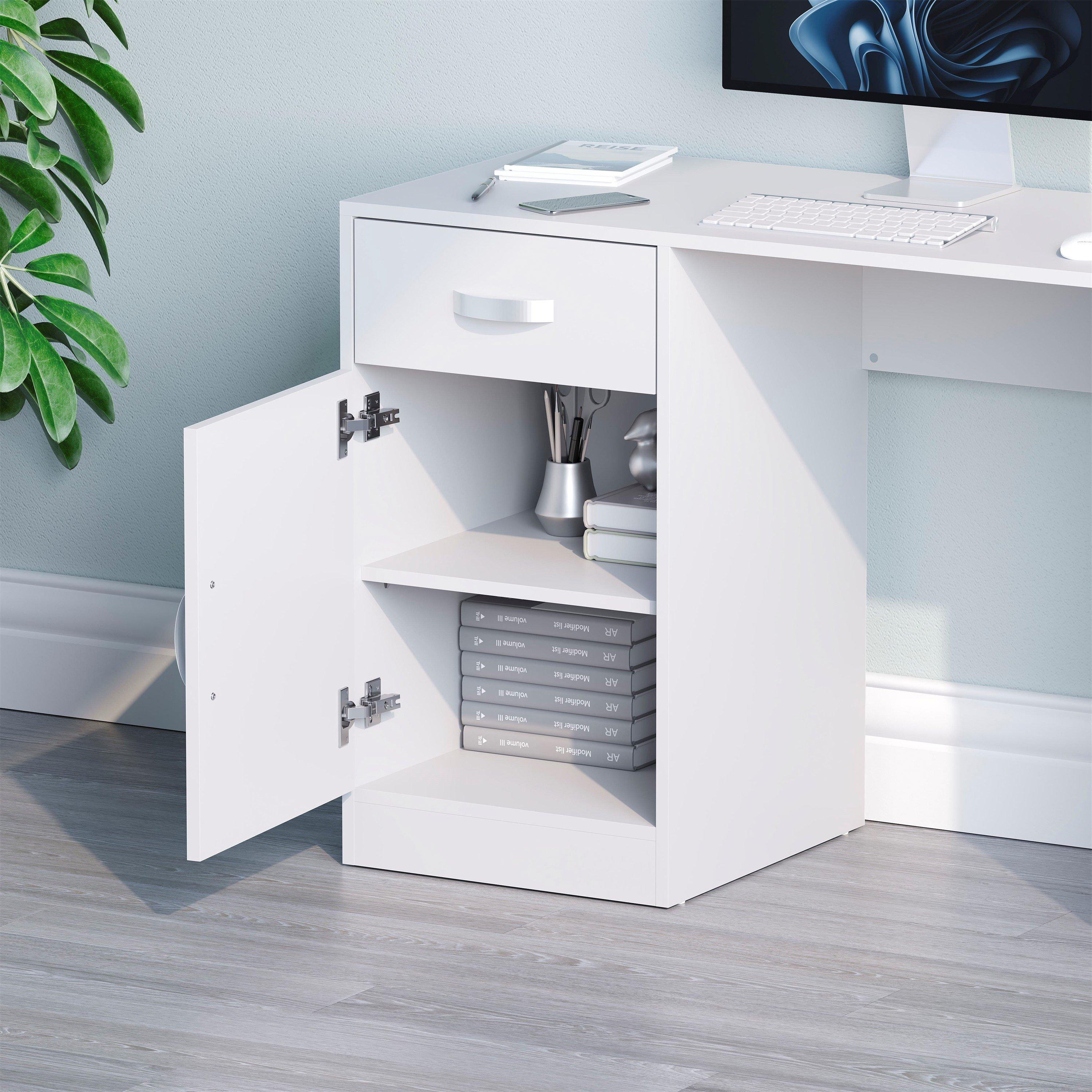 White - Lassic - Vida Designs Hudson Computer Desk - 6