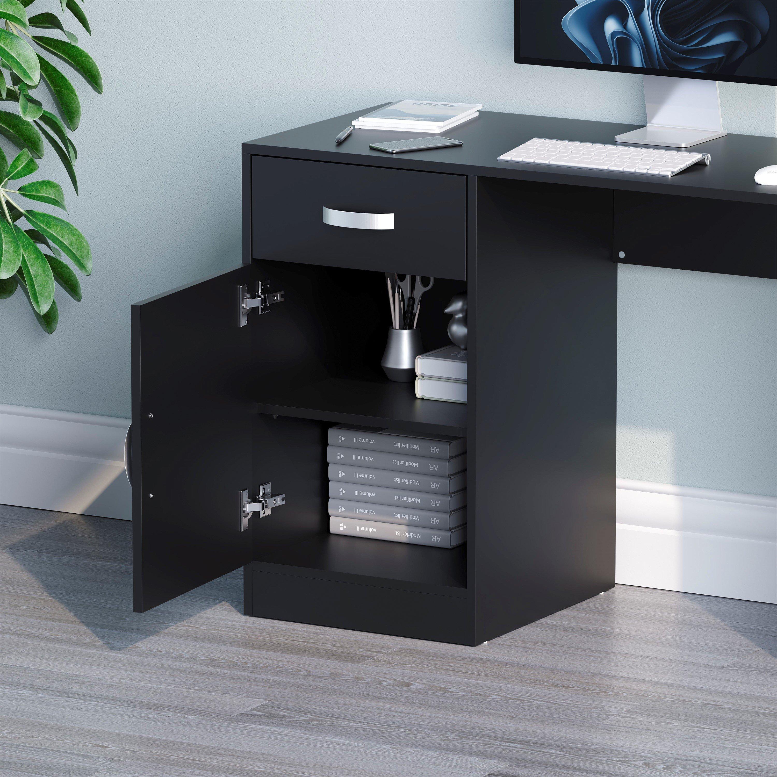 Black - Lassic - Vida Designs Hudson Computer Desk - 6