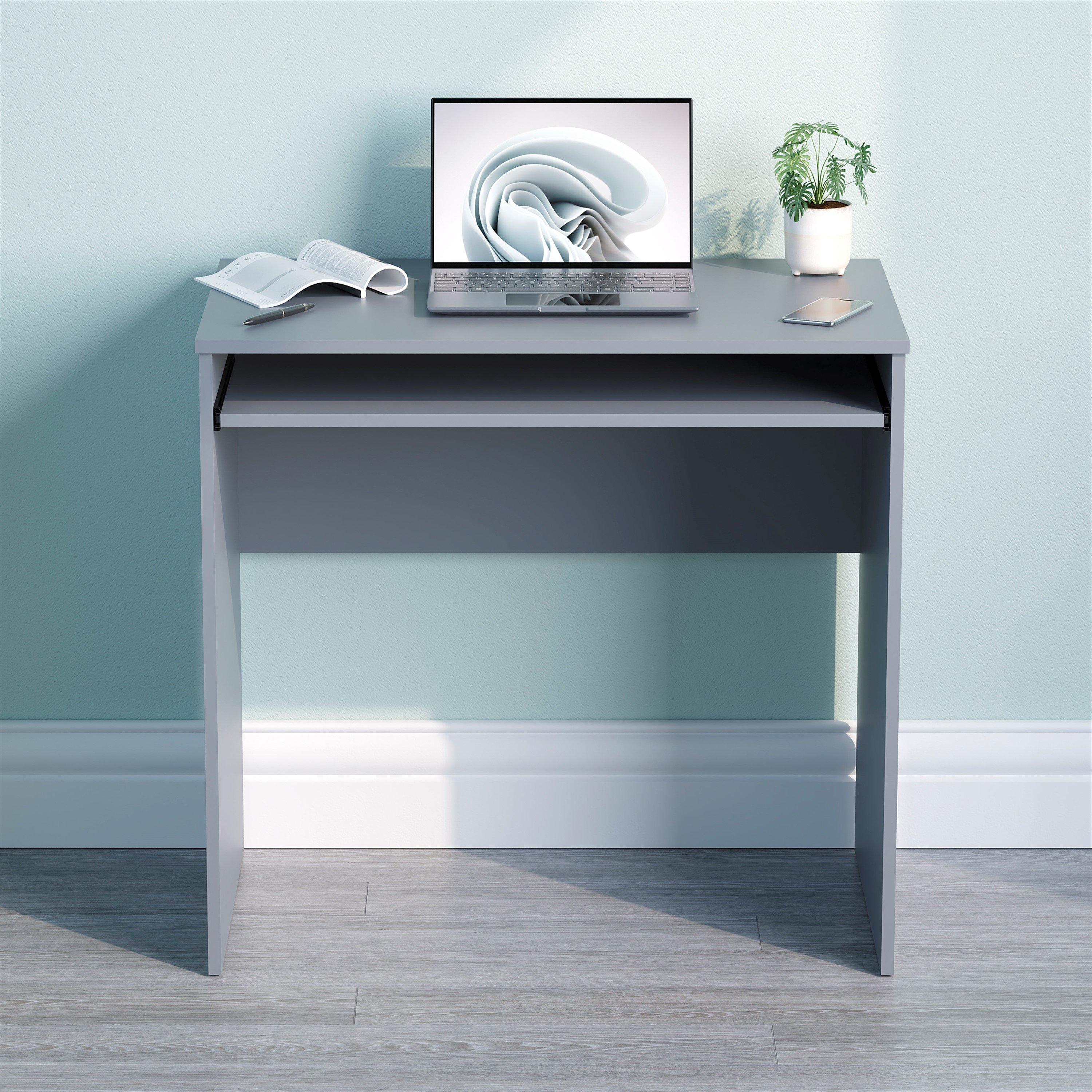 Grey - Lassic - Vida Designs Huby Computer Desk - 3