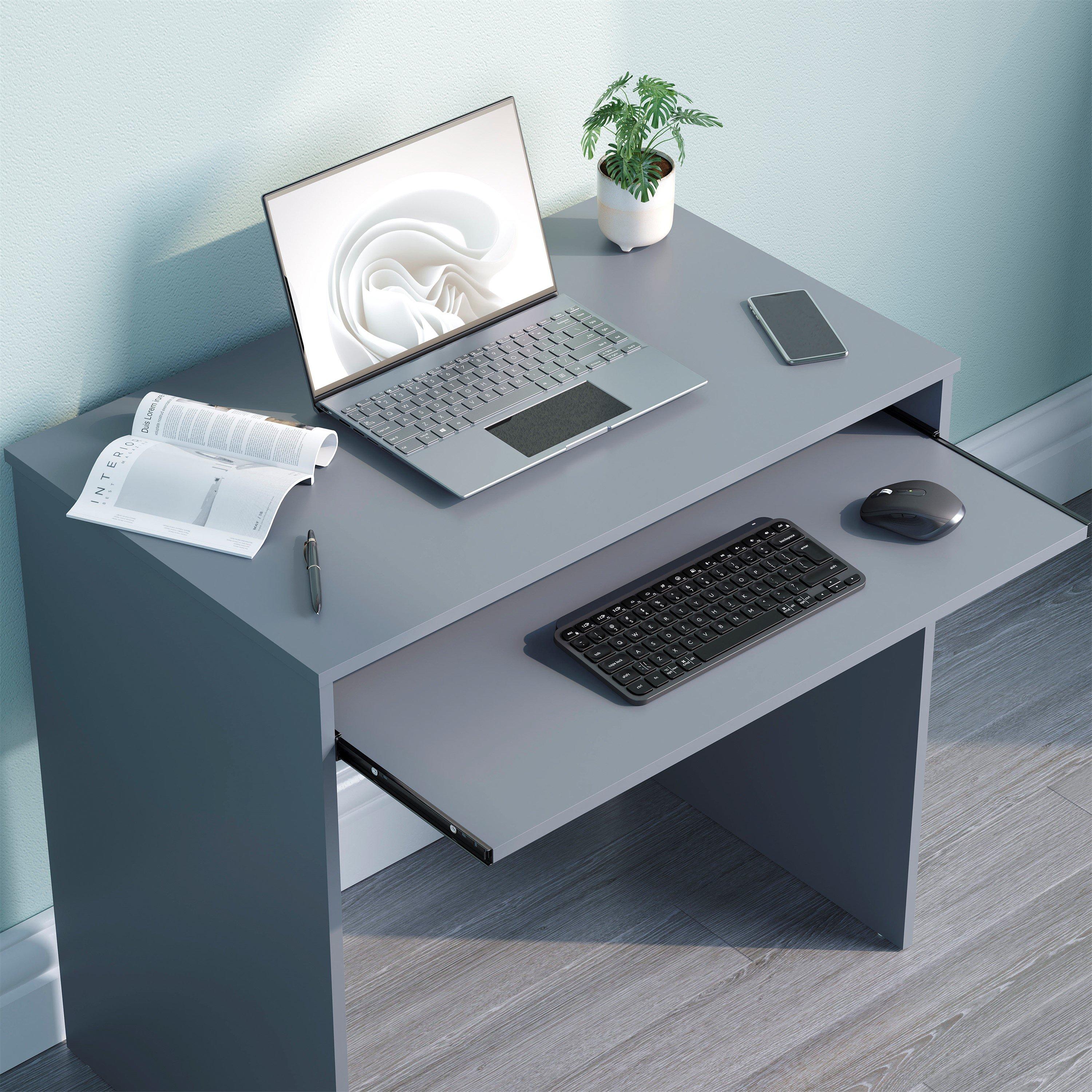 Grey - Lassic - Vida Designs Huby Computer Desk - 5