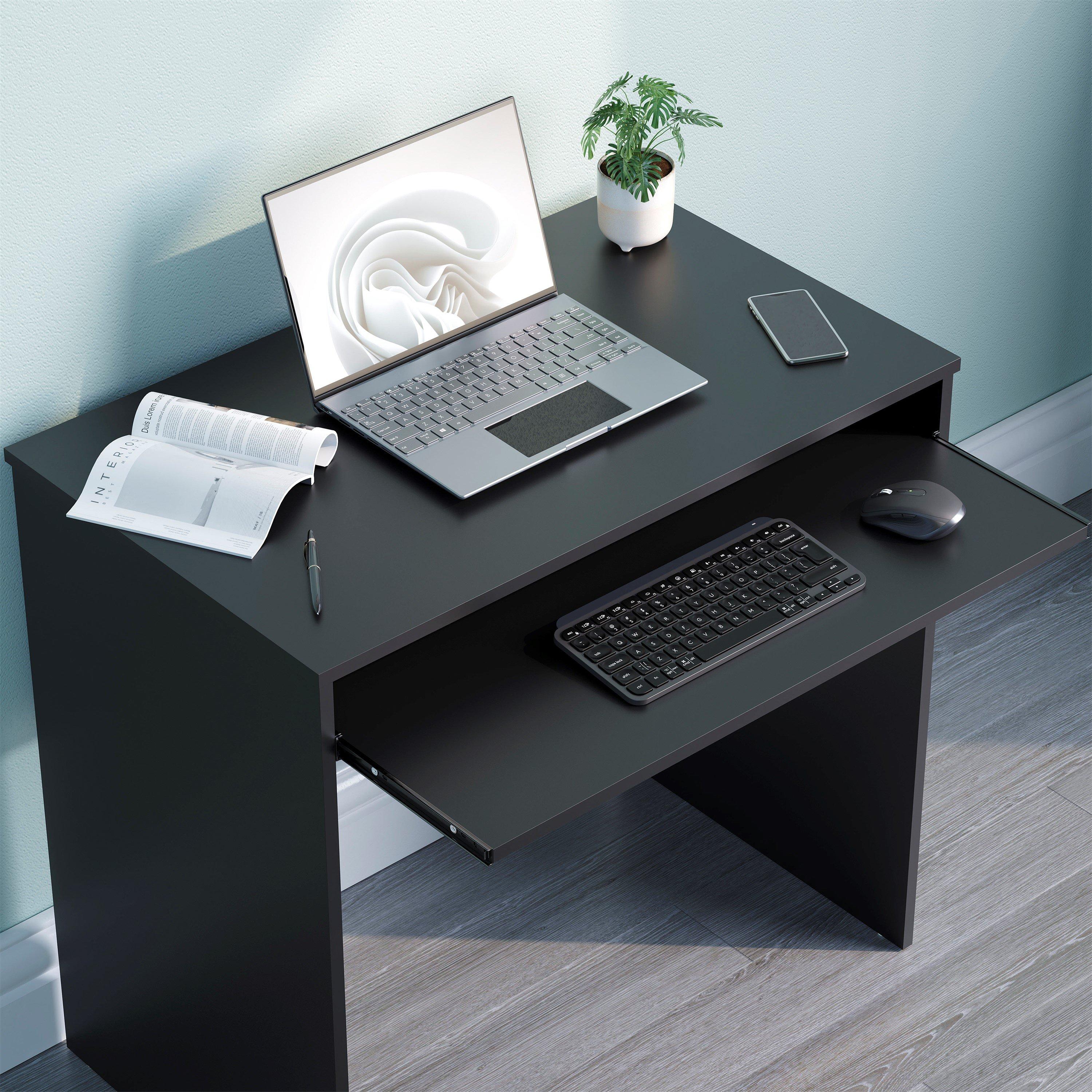Black - Lassic - Vida Designs Huby Computer Desk - 5