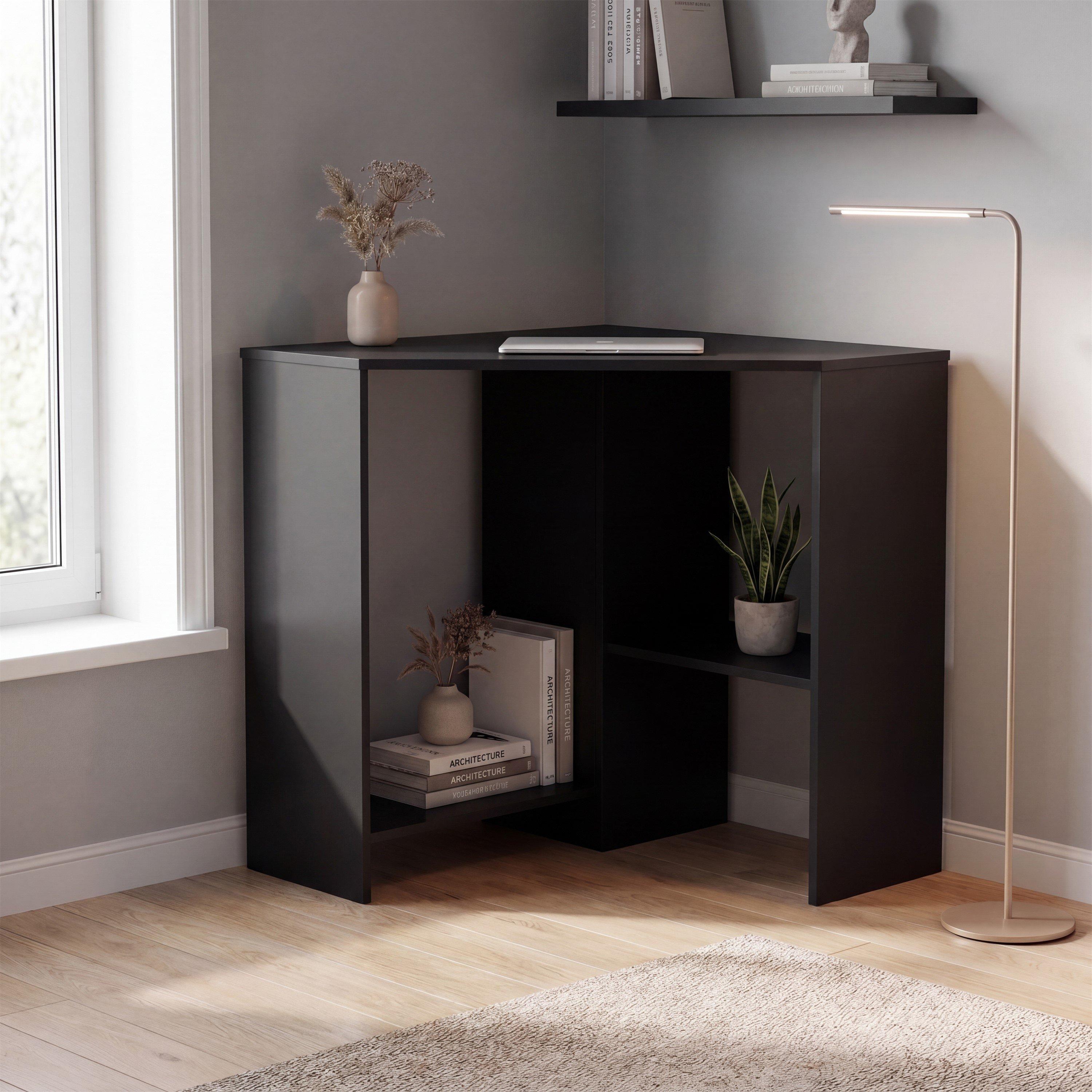 Lassic Vida Designs Hetton Corner Computer Desk - Black