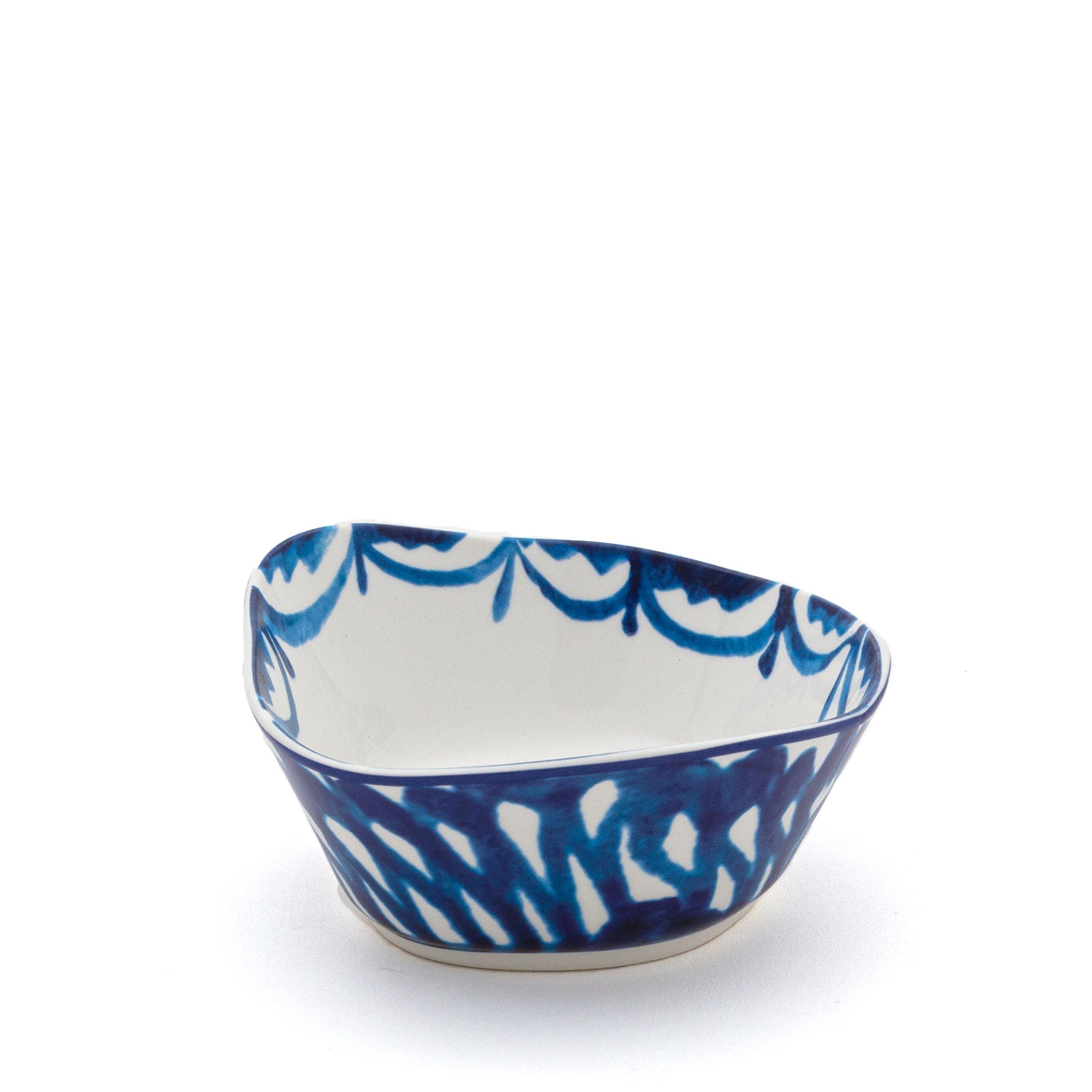 Seletti  Classics On Acid Porcelain Bowl - Granada - Blue/ White