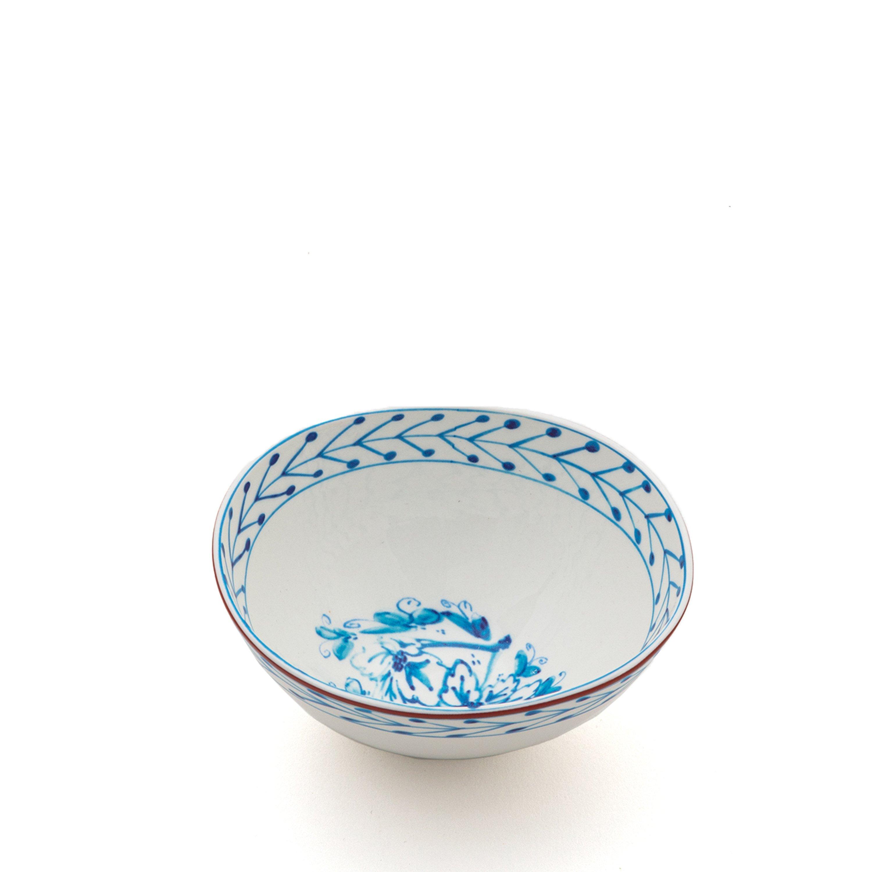 Seletti  Classics On Acid Porcelain Bowl - Fiori - Blue/ White