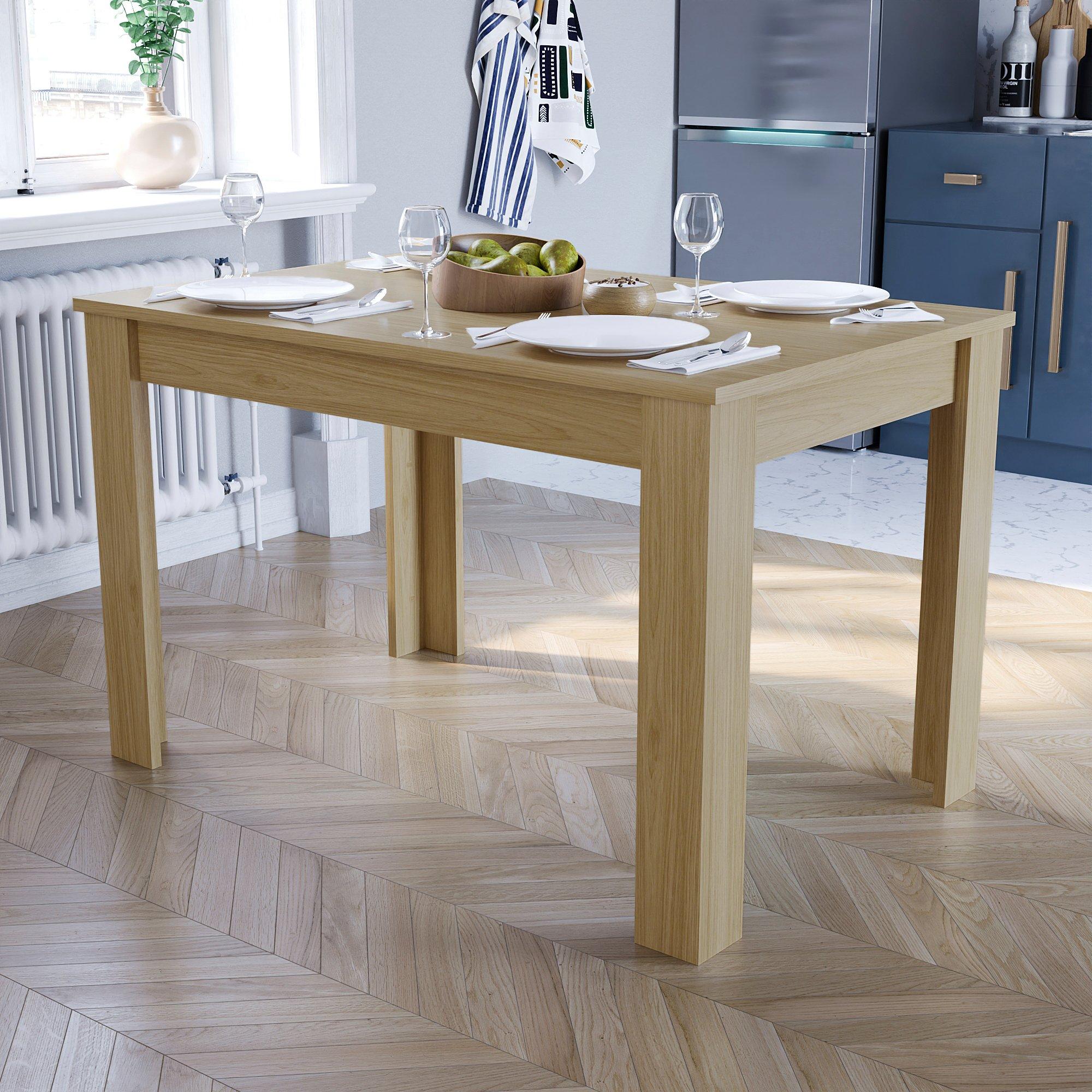 Lassic  Vida Designs Medina 4 Seater Dining Table - Oak - 4 Seater