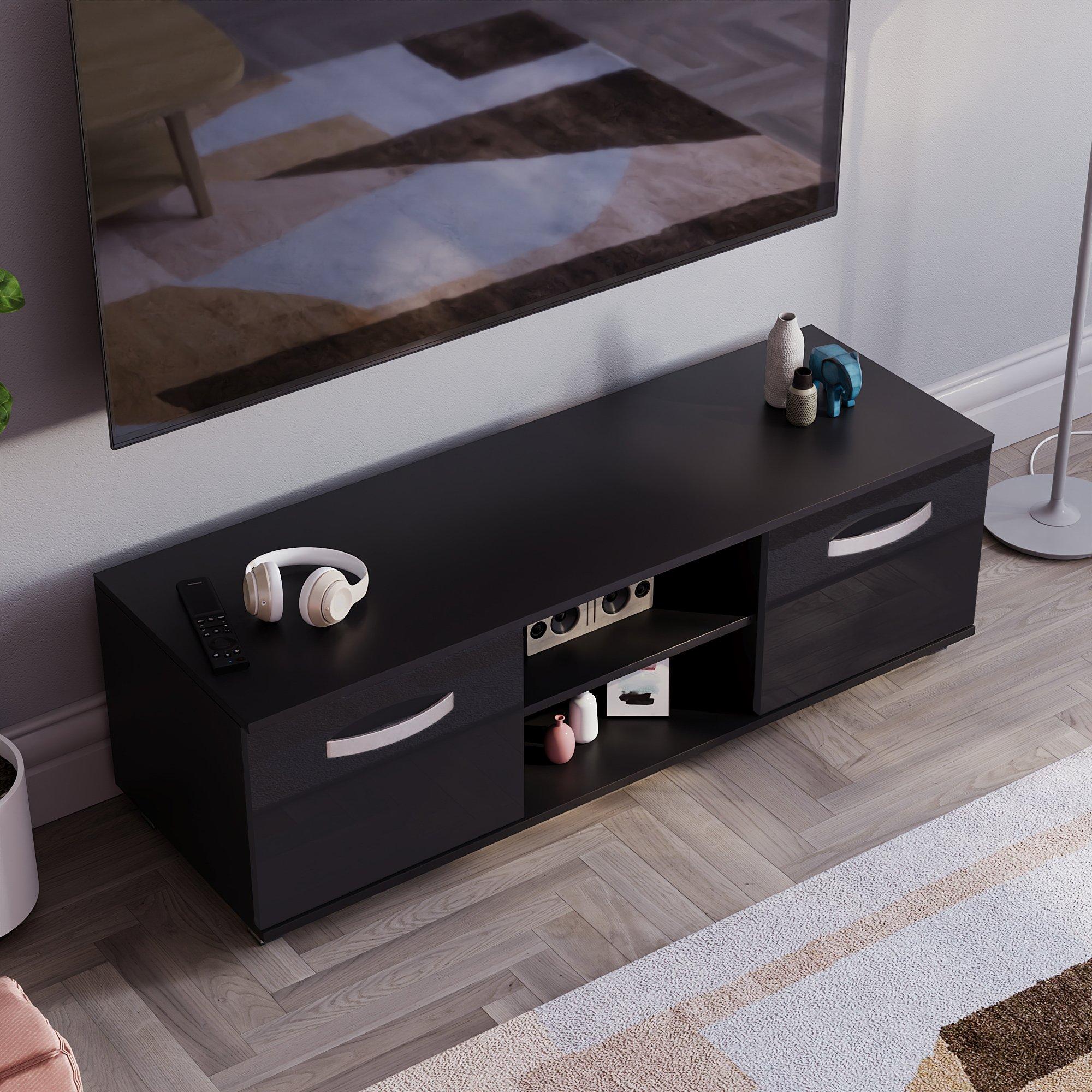 Black - Lassic - Vida Designs Cosmo 2 Door TV Unit 120cm - 6