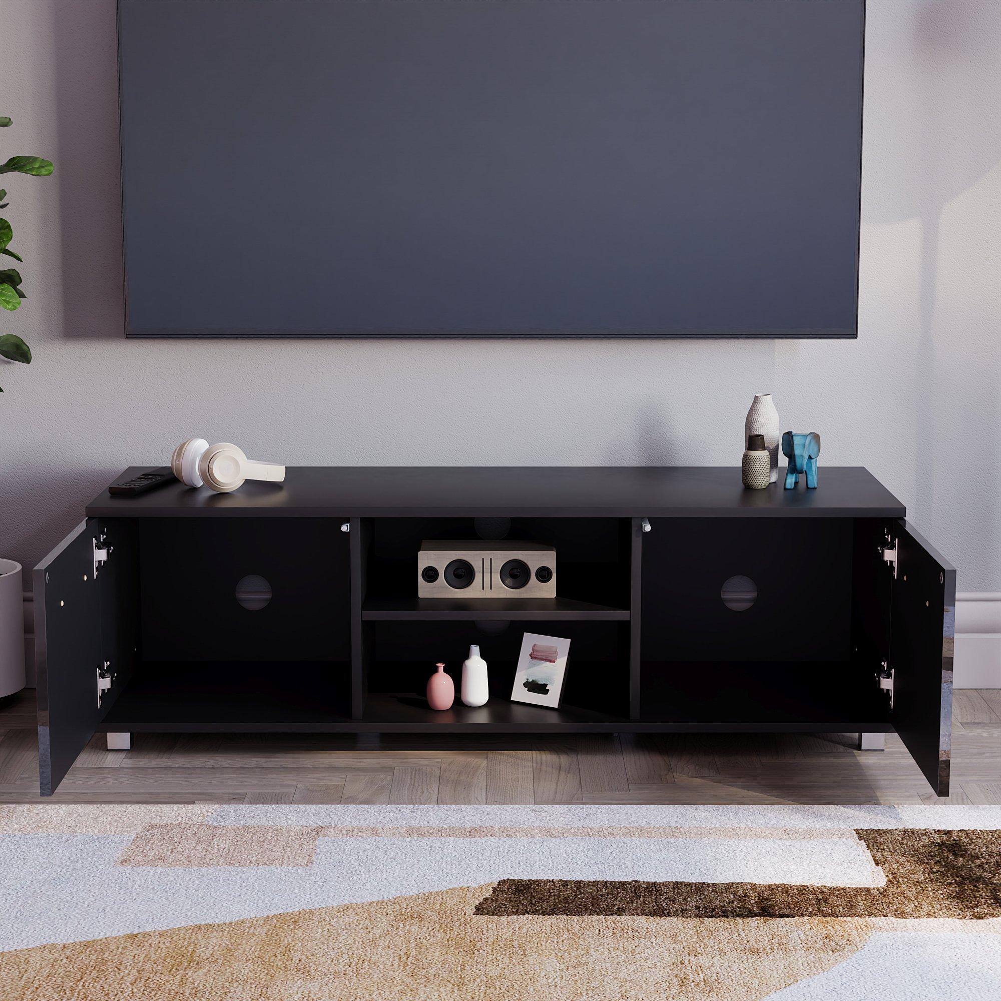 Black - Lassic - Vida Designs Cosmo 2 Door TV Unit 120cm - 7