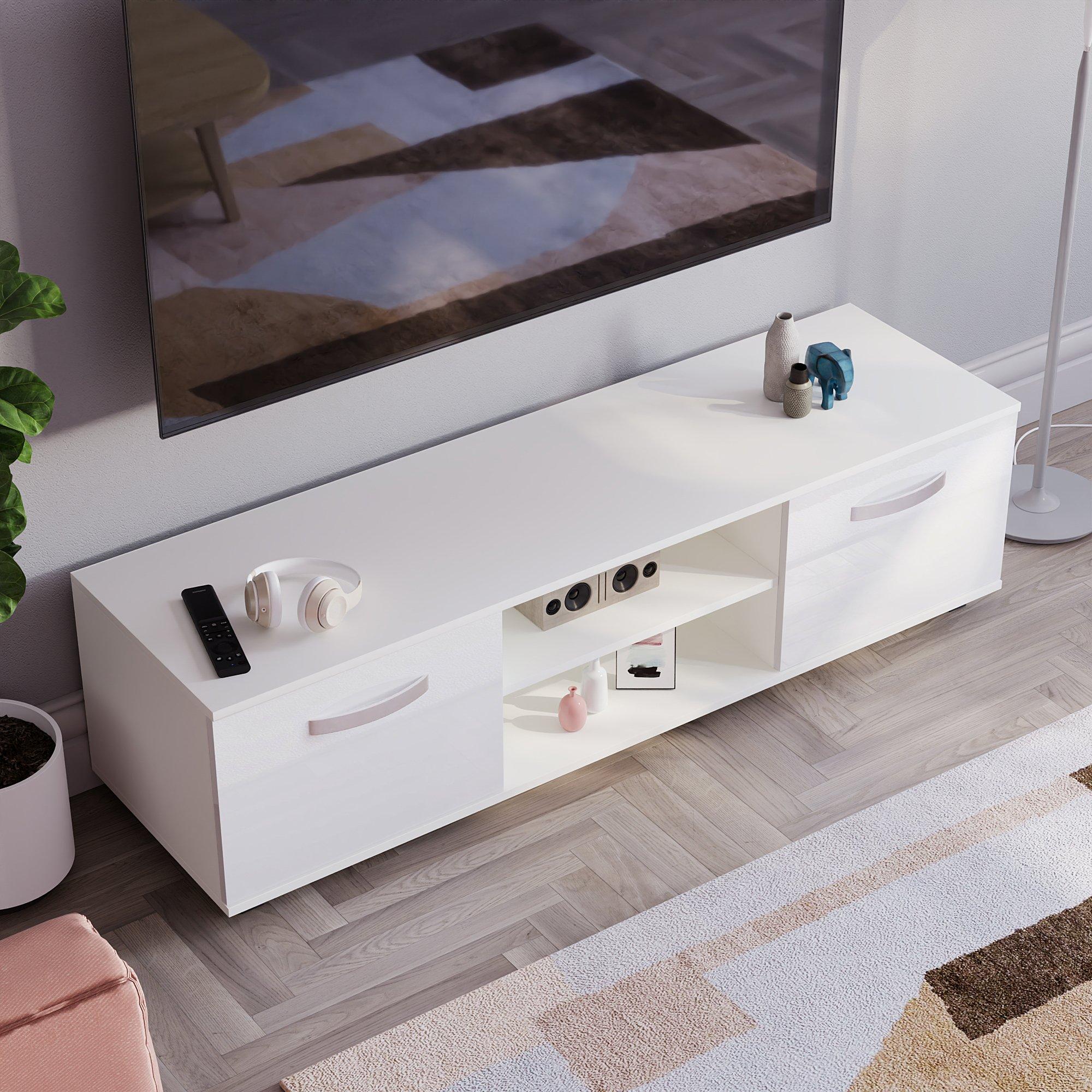 White - Lassic - Vida Designs Cosmo 2 Door TV Unit 140cm - 6