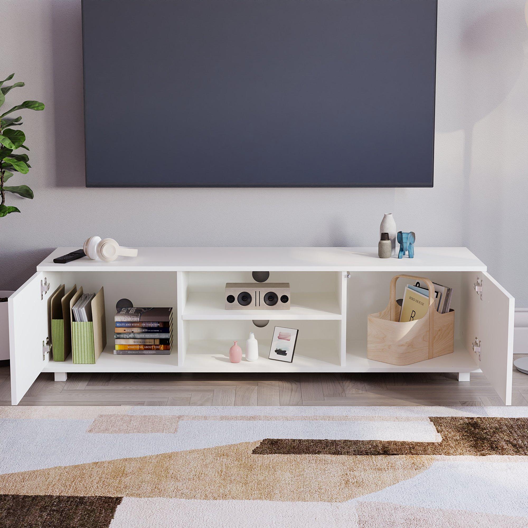 White - Lassic - Vida Designs Cosmo 2 Door TV Unit 140cm - 8