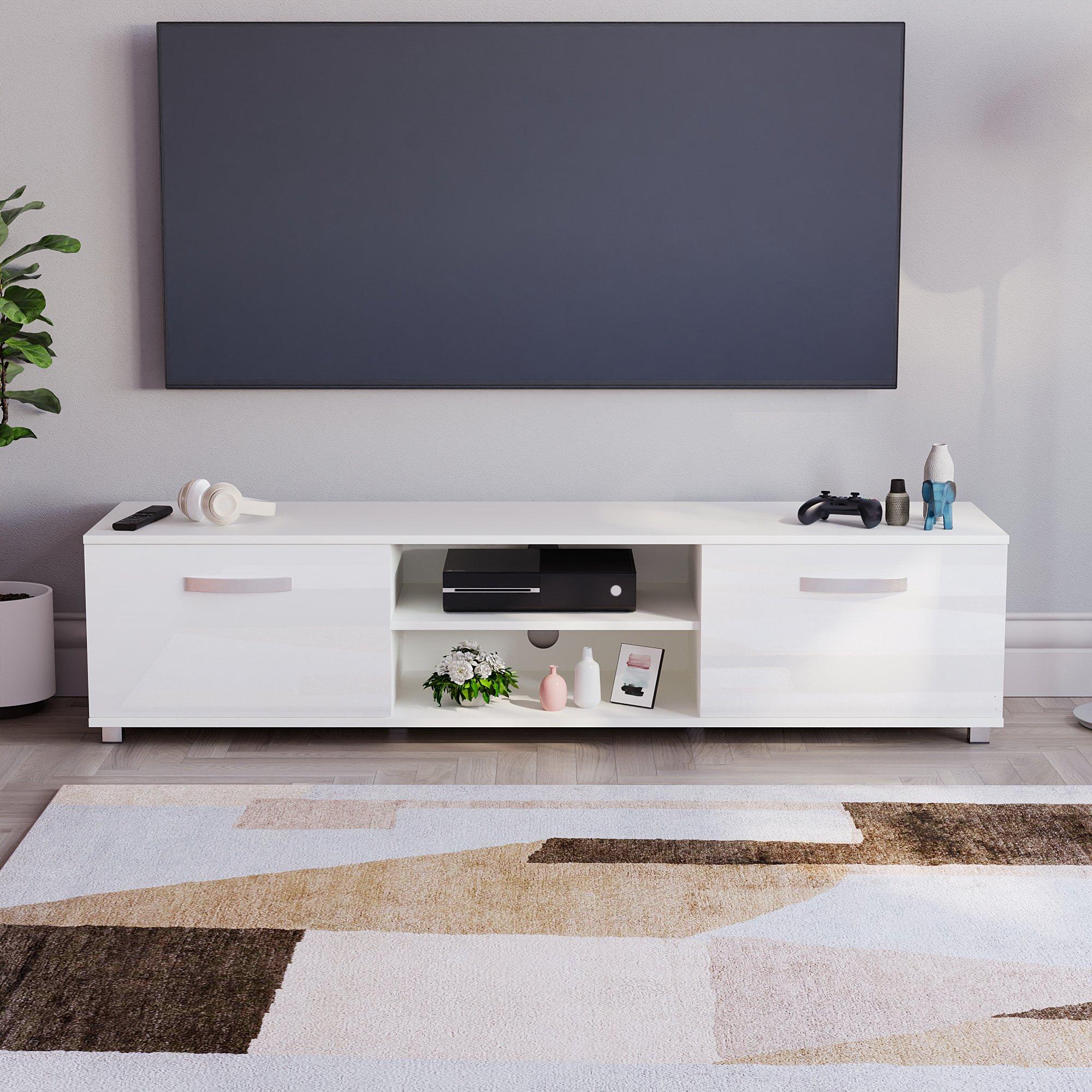 White - Lassic - Vida Designs Cosmo 2 Door TV Unit 160cm - 3