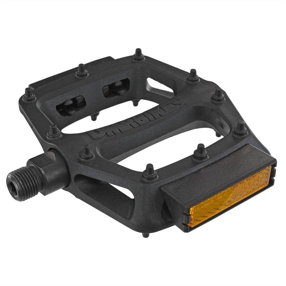 Dmr  Kids V6 Plastic Pedal With Reflector - Black