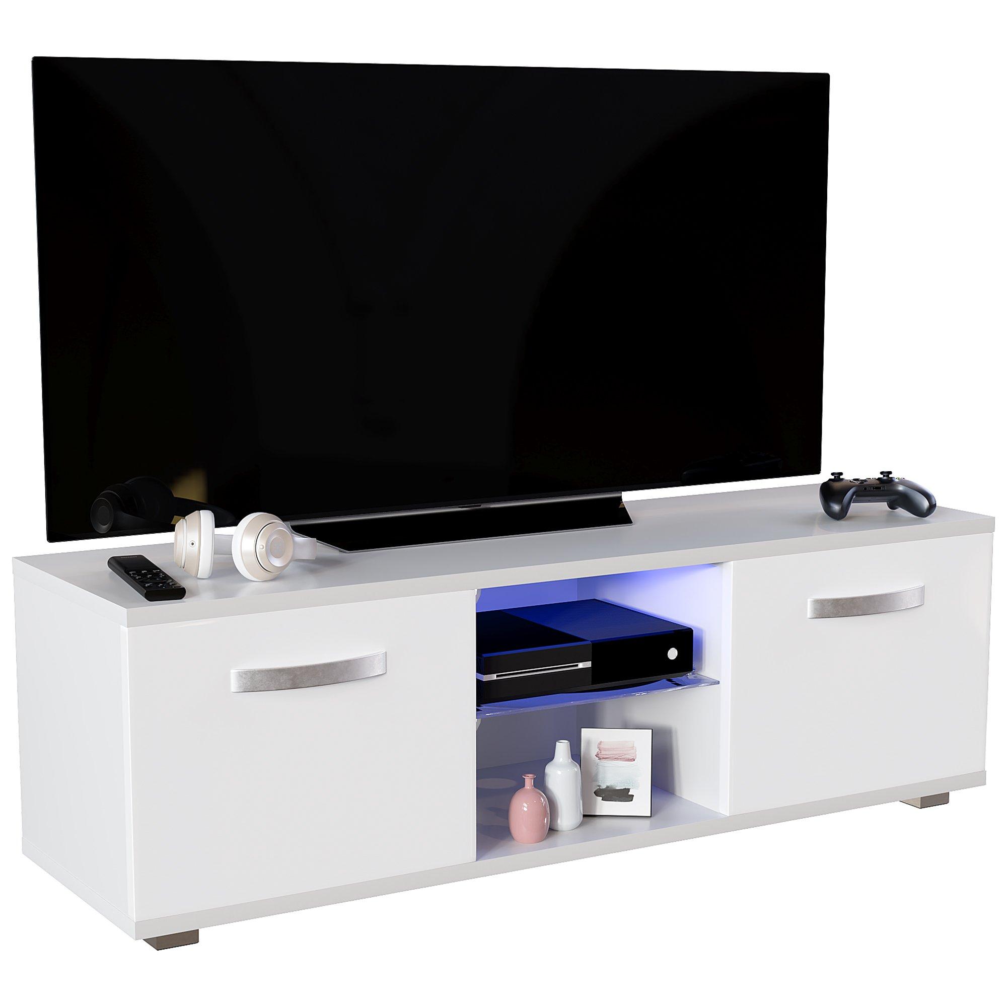 White - Lassic - Vida Designs Cosmo 2 Door LED TV Unit 120cm - 12